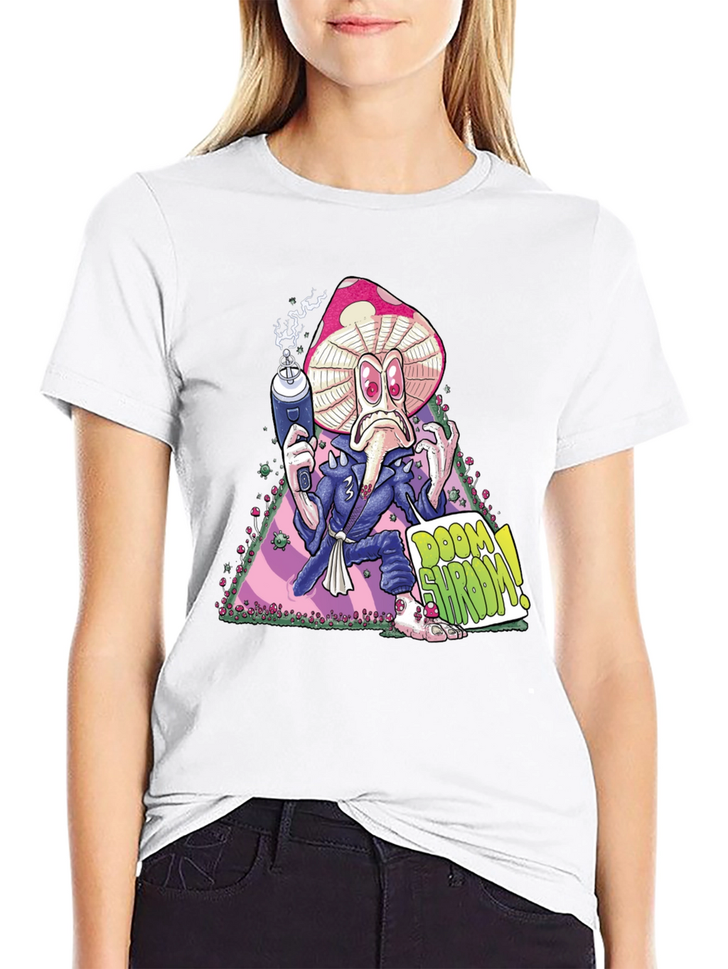 Doom Shroom Black Graphic Tee