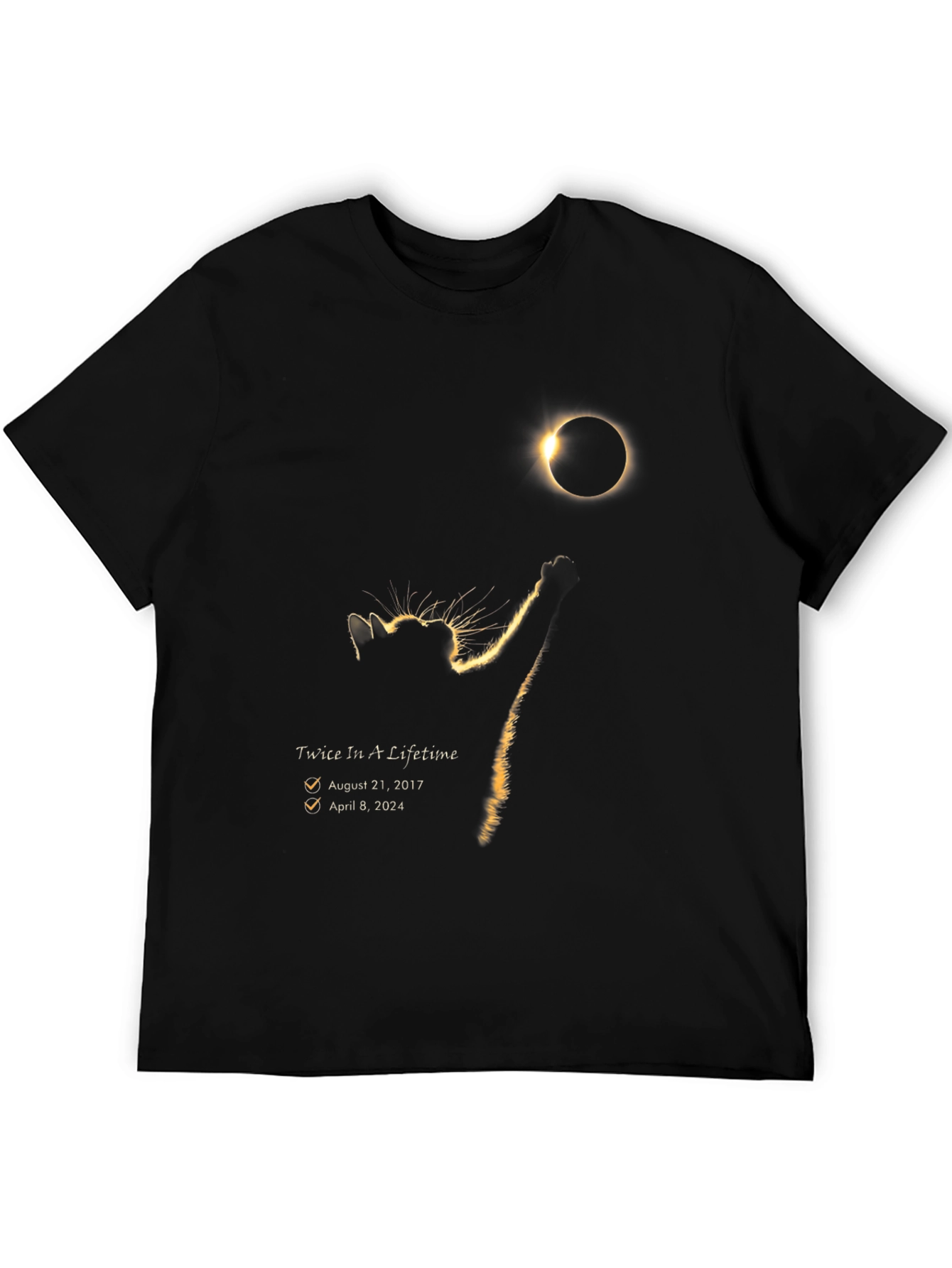 Eclipse Cat T-Shirt - Twice In A Lifetime