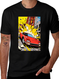 Exploding Car Graphic Tee
