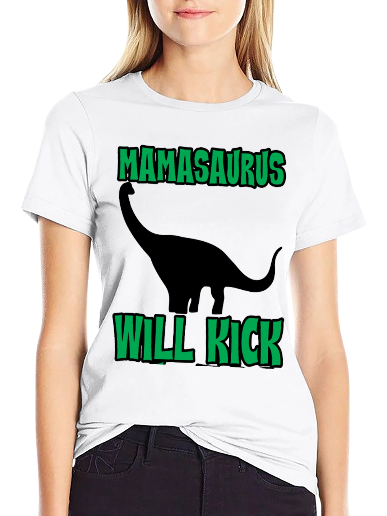 Mamasaurus Will Kick Shirt - Dinosaur Lover Tee