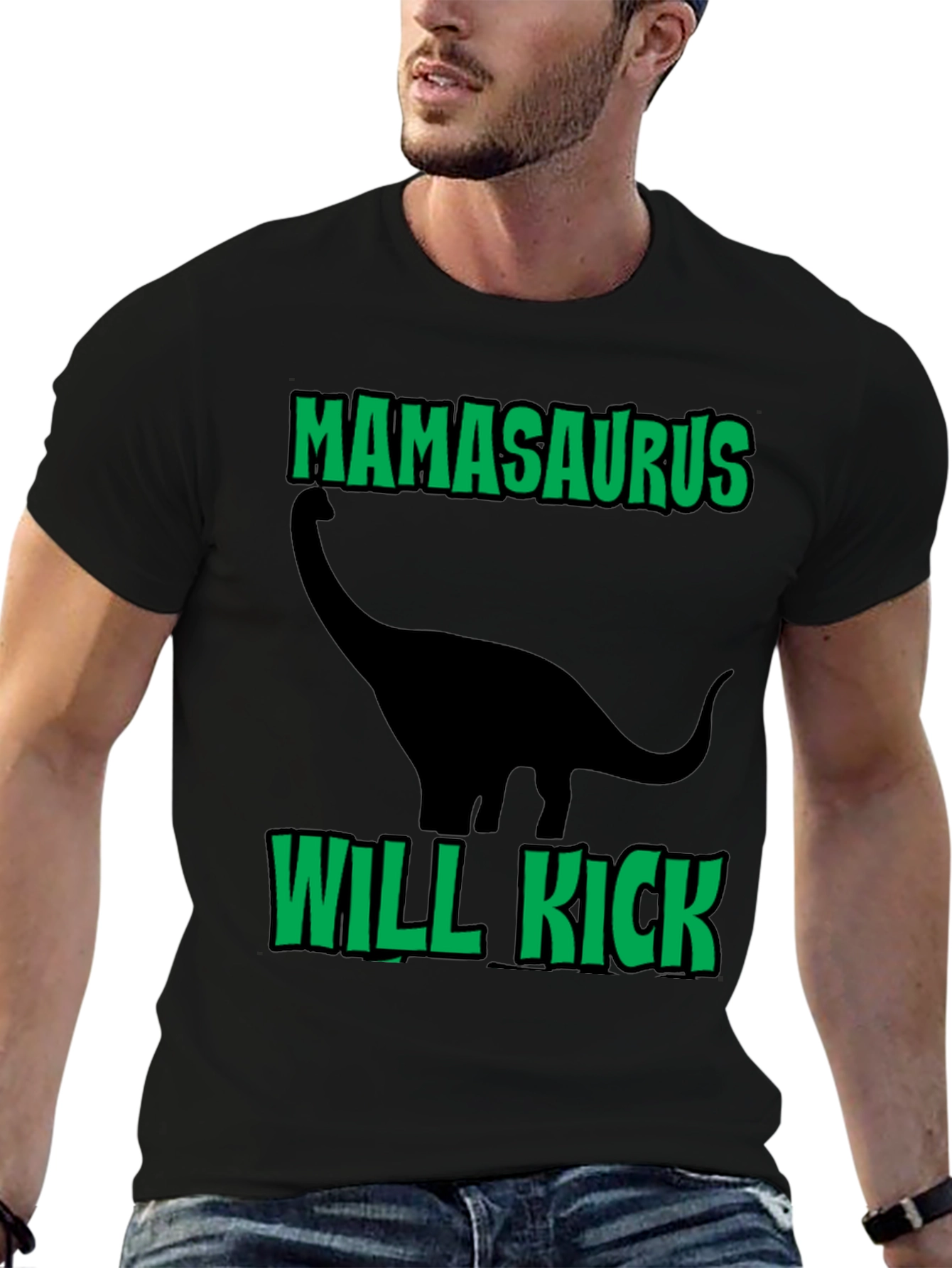 Mamasaurus Will Kick Shirt - Dinosaur Lover Tee