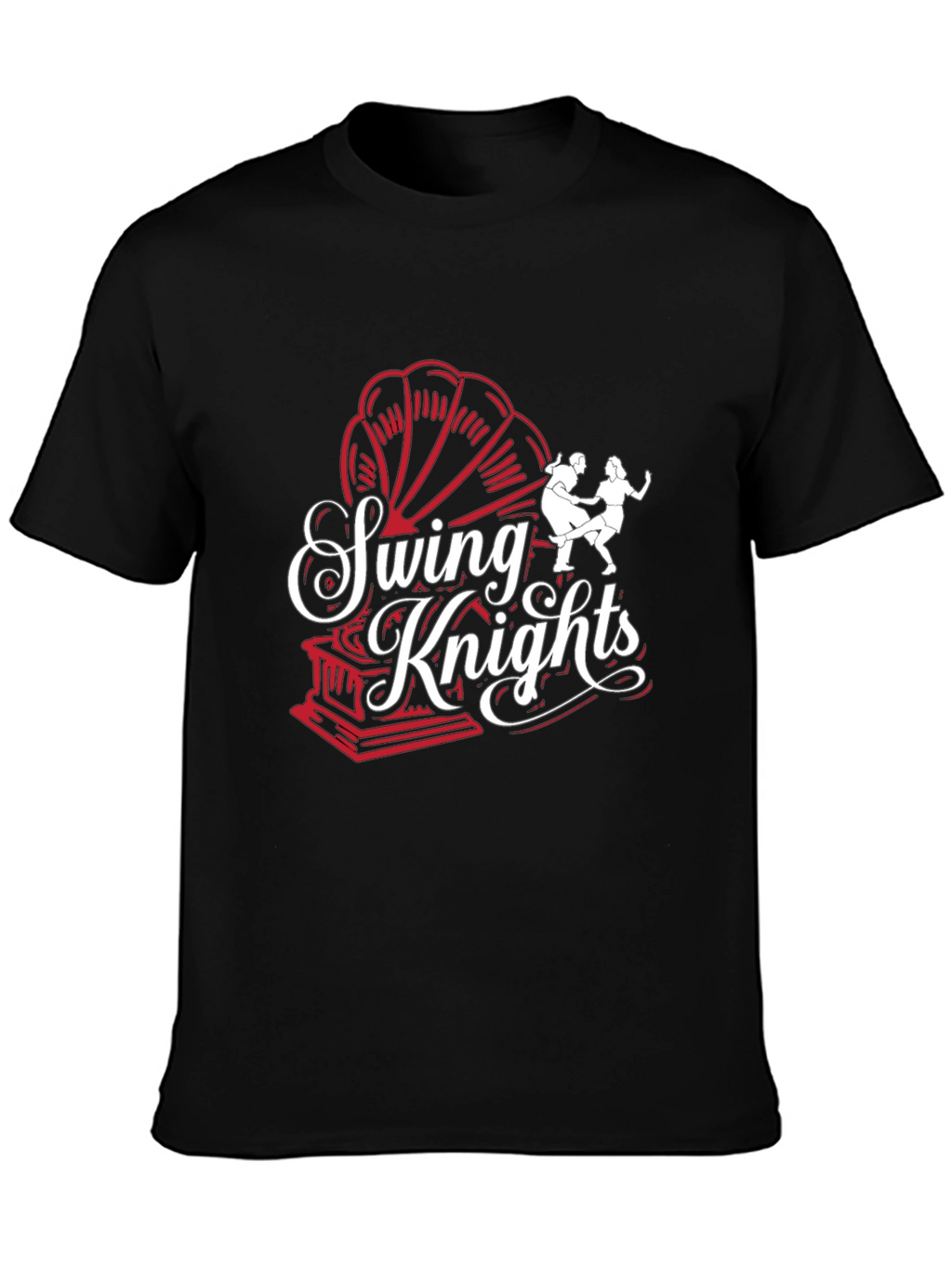 Swing Knights Graphic Tee - Retro Dance Shirt