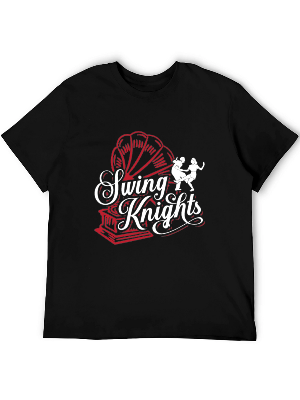 Swing Knights Graphic Tee - Retro Dance Shirt