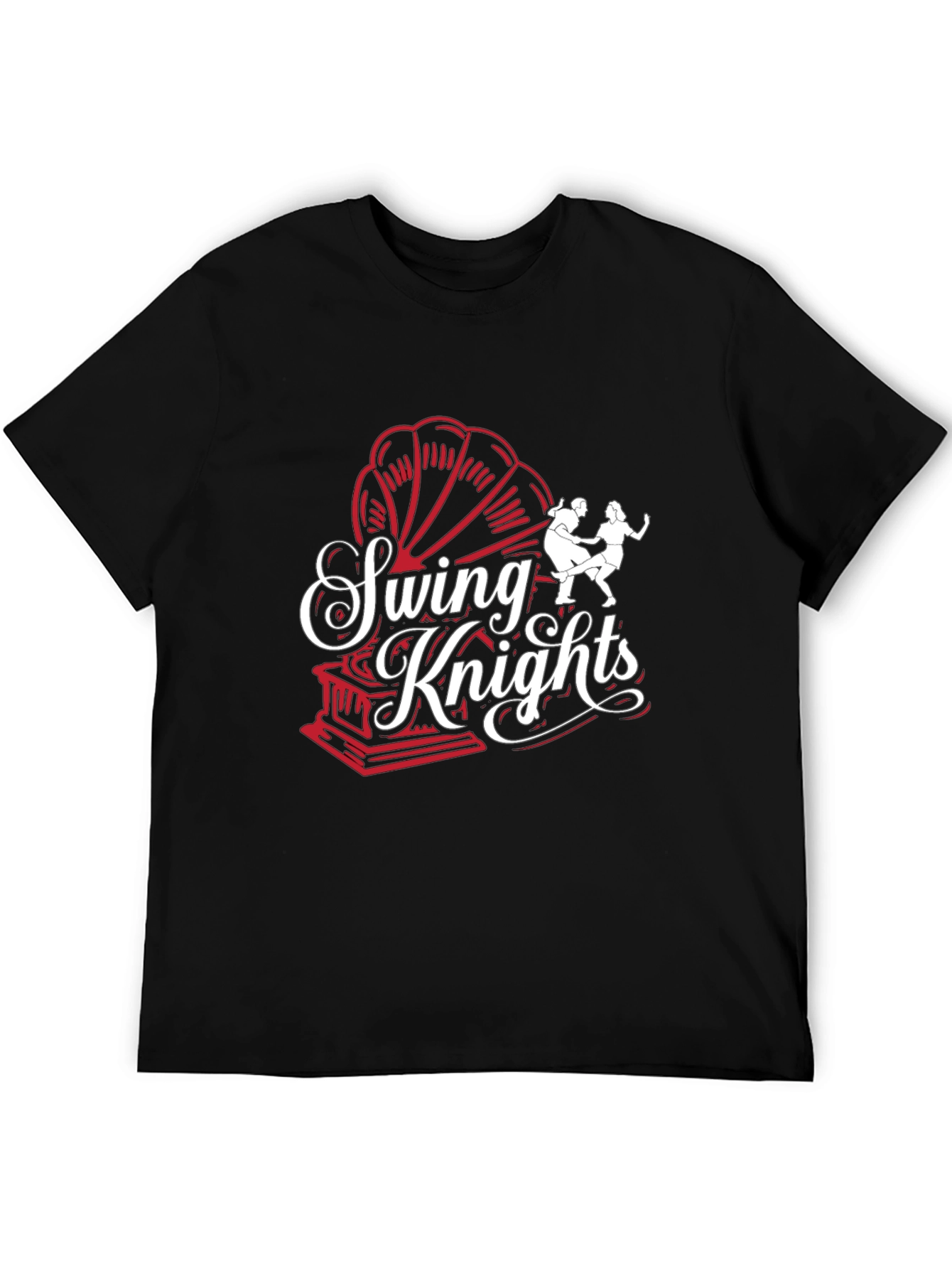 Swing Knights Graphic Tee - Retro Dance Shirt