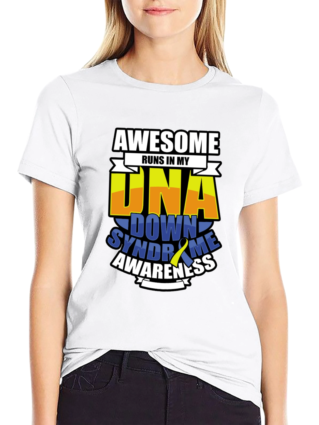 Awesome DNA Down Syndrome Awareness T-Shirt