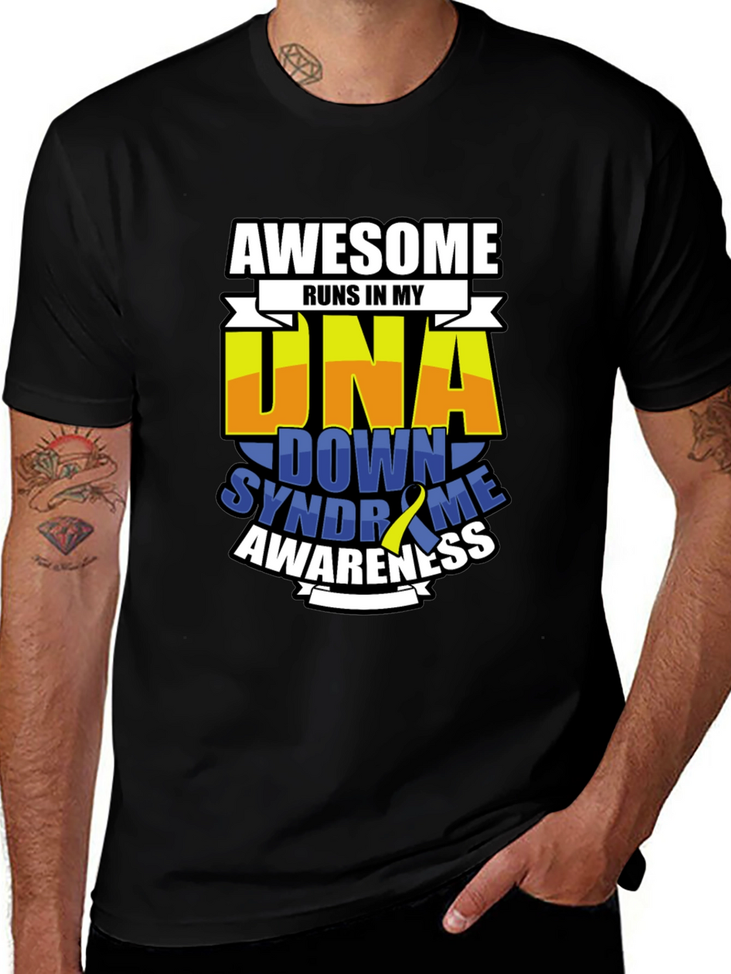 Awesome DNA Down Syndrome Awareness T-Shirt