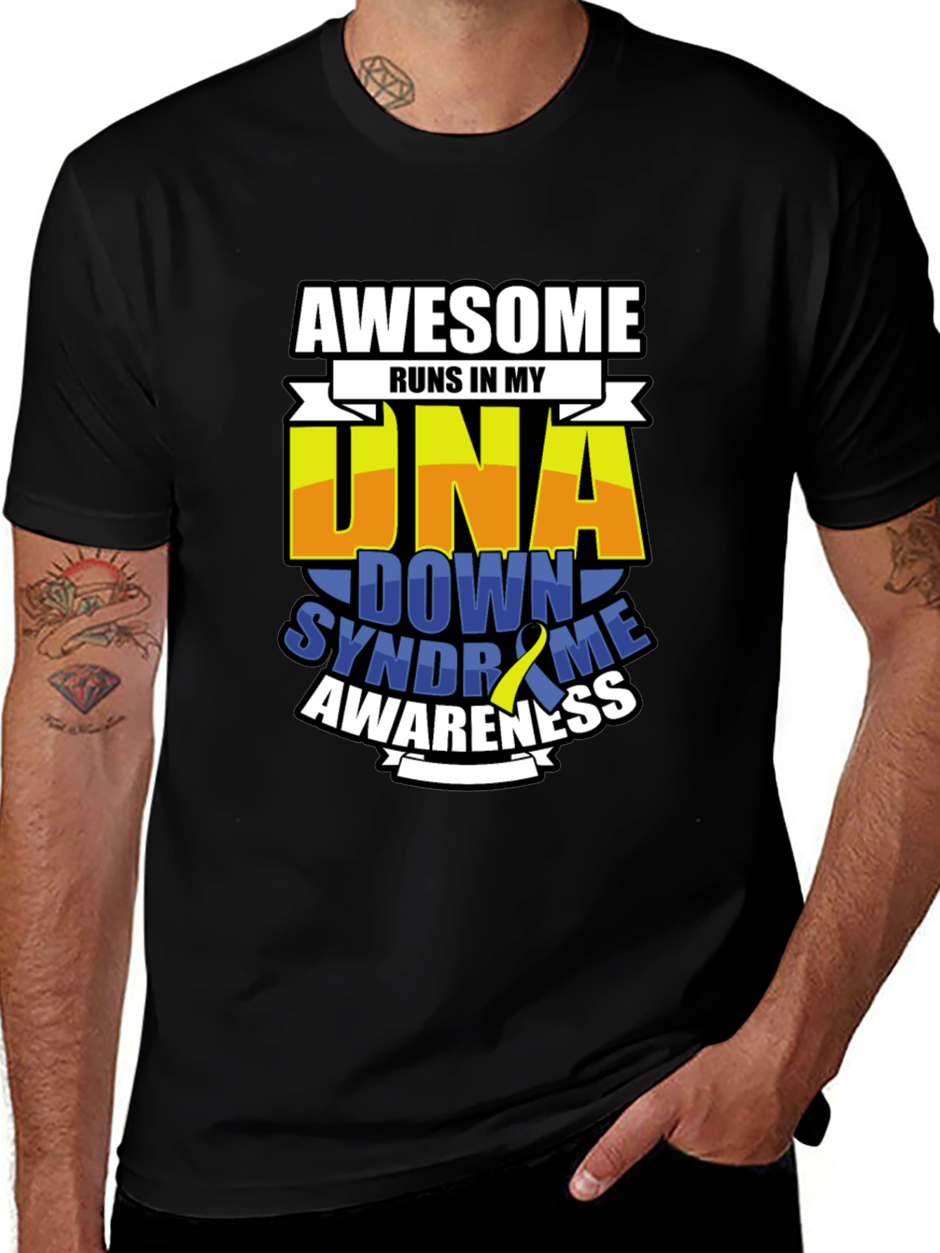 Awesome DNA Down Syndrome Awareness T-Shirt