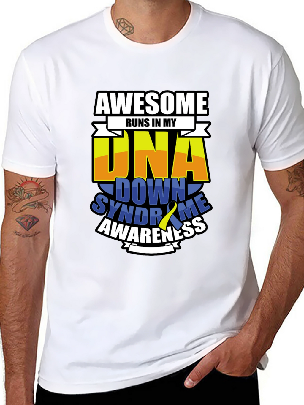 Awesome DNA Down Syndrome Awareness T-Shirt