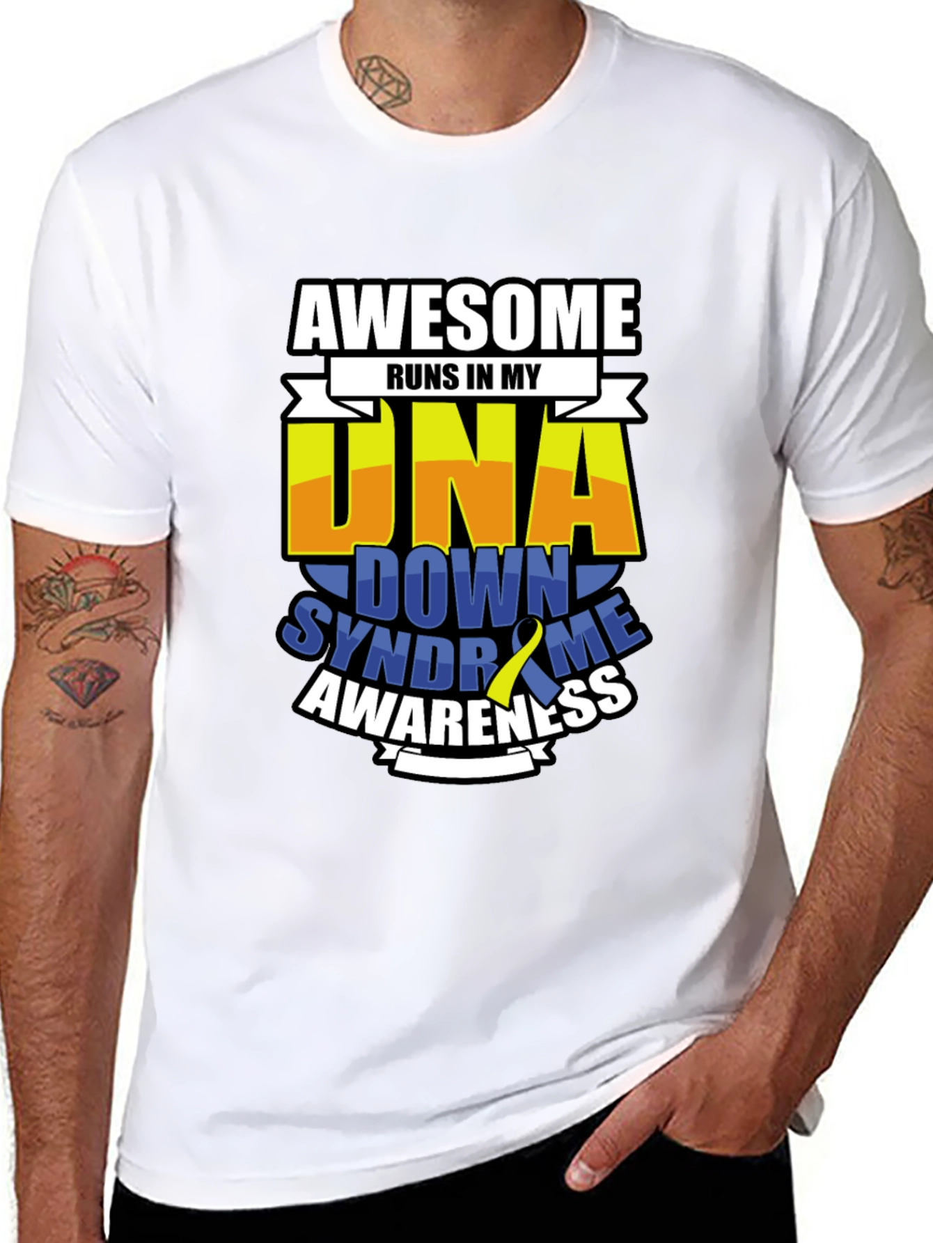 Awesome DNA Down Syndrome Awareness T-Shirt