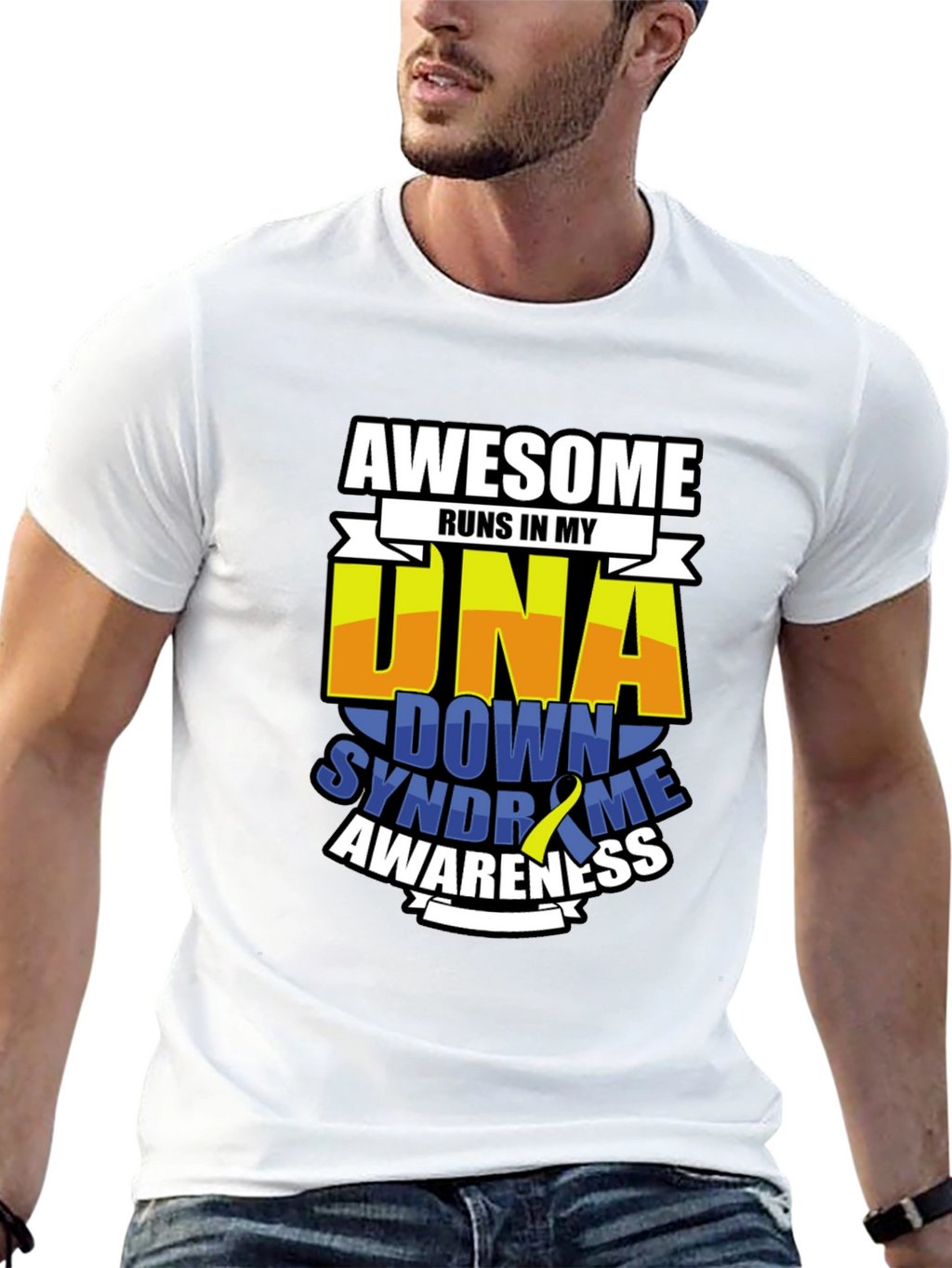 Awesome DNA Down Syndrome Awareness T-Shirt
