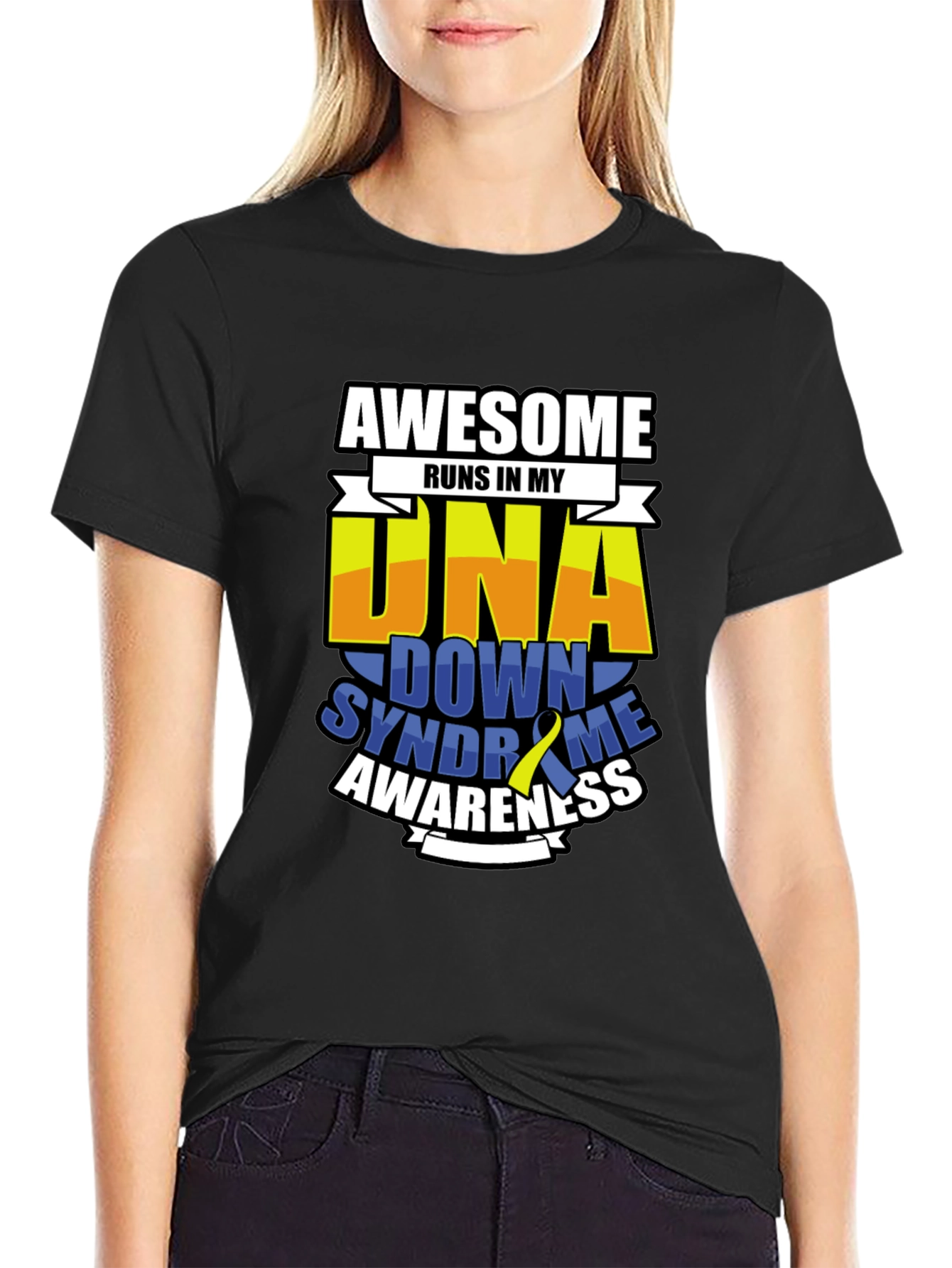 Awesome DNA Down Syndrome Awareness T-Shirt