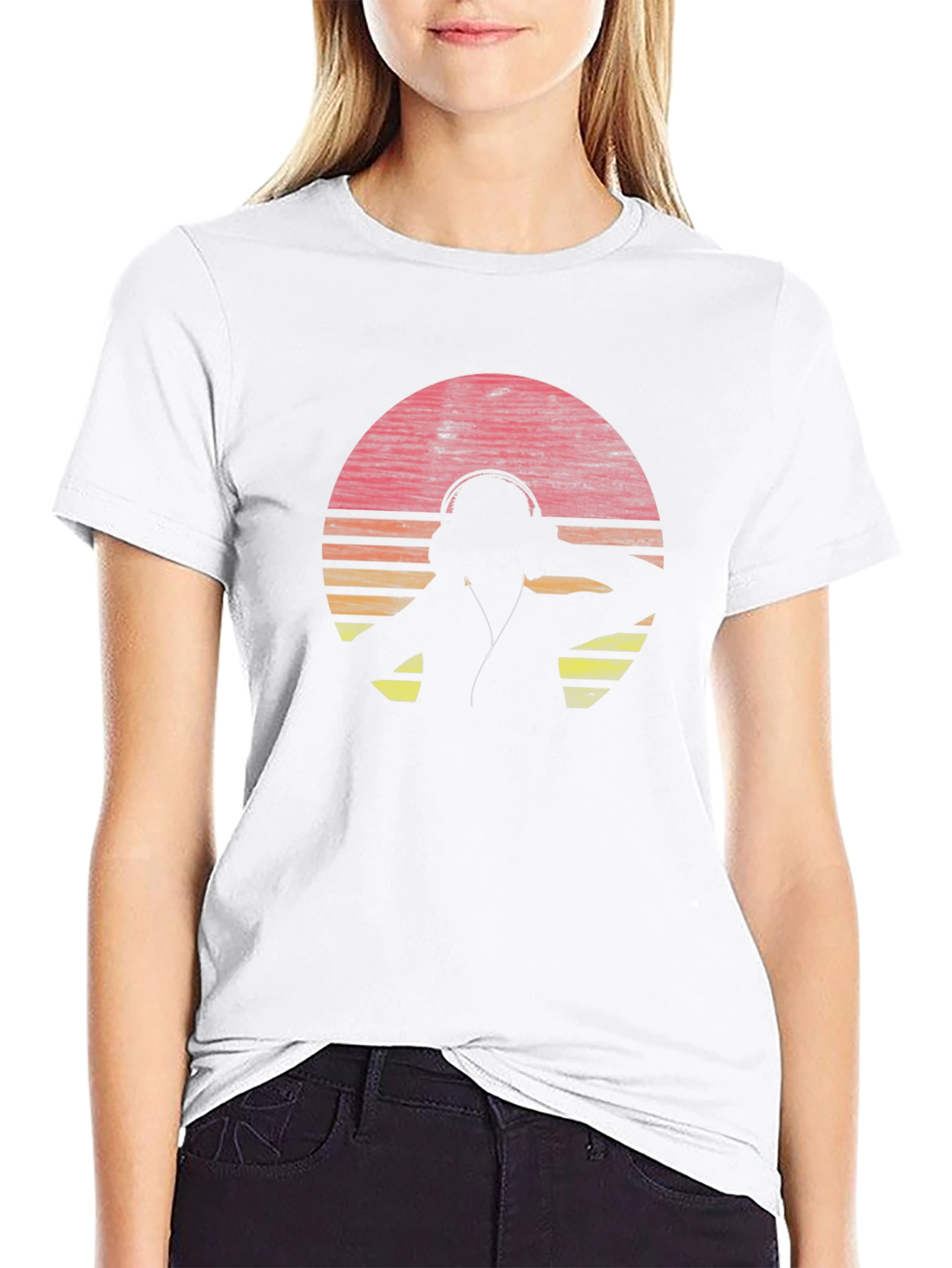 DJ Sunset Graphic T-Shirt - Black