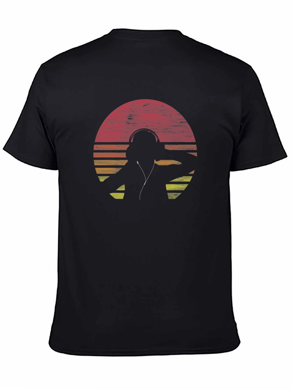 DJ Sunset Graphic T-Shirt - Black