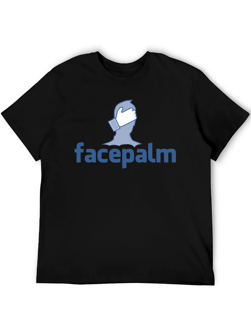 Facepalm Graphic Tee - Black Cotton T-Shirt