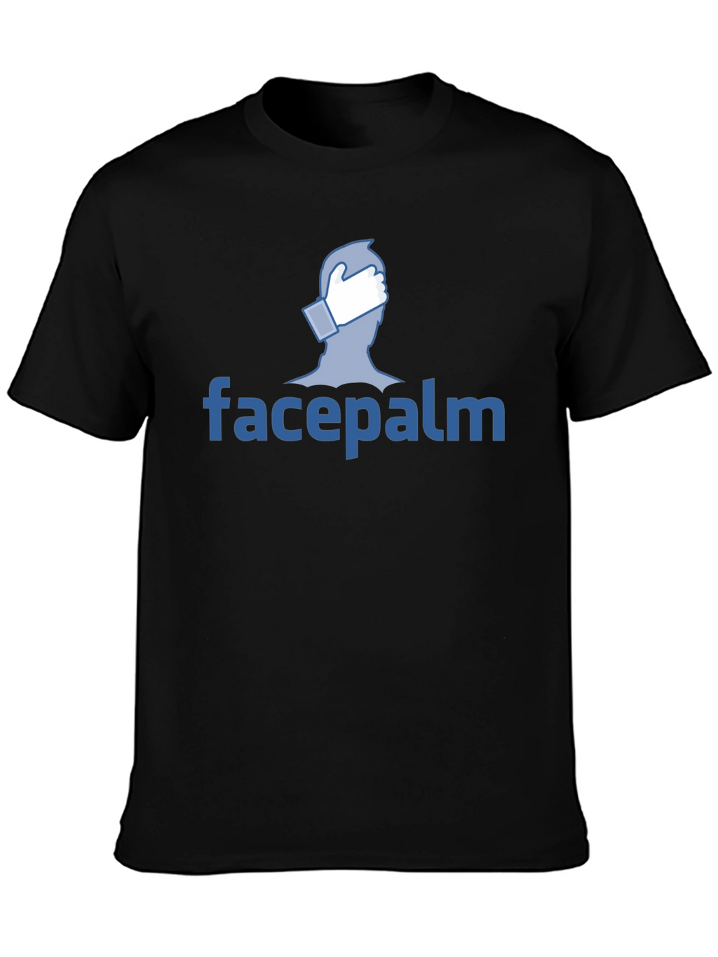 Facepalm Graphic Tee - Black Cotton T-Shirt