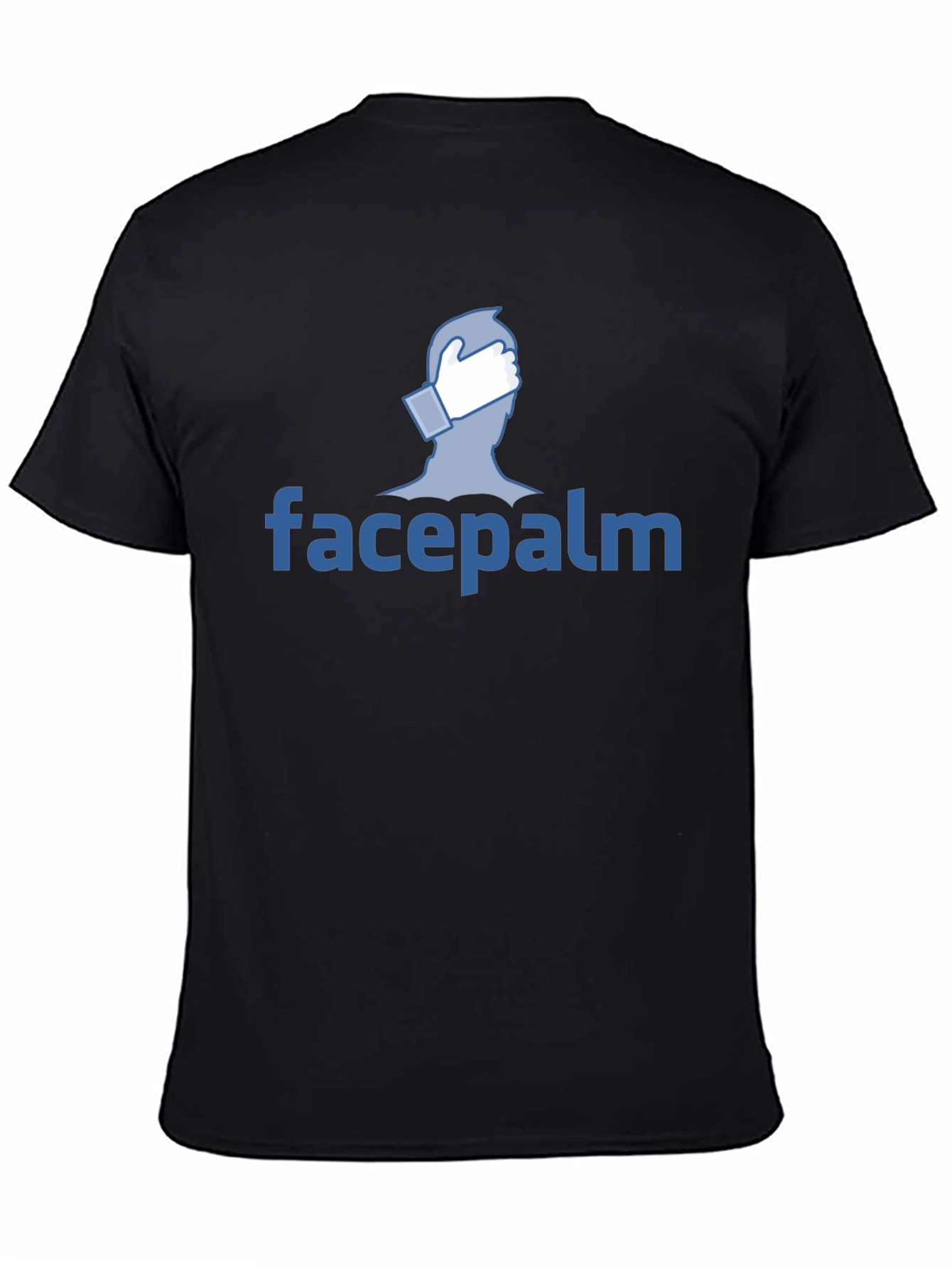 Facepalm Graphic Tee - Black Cotton T-Shirt