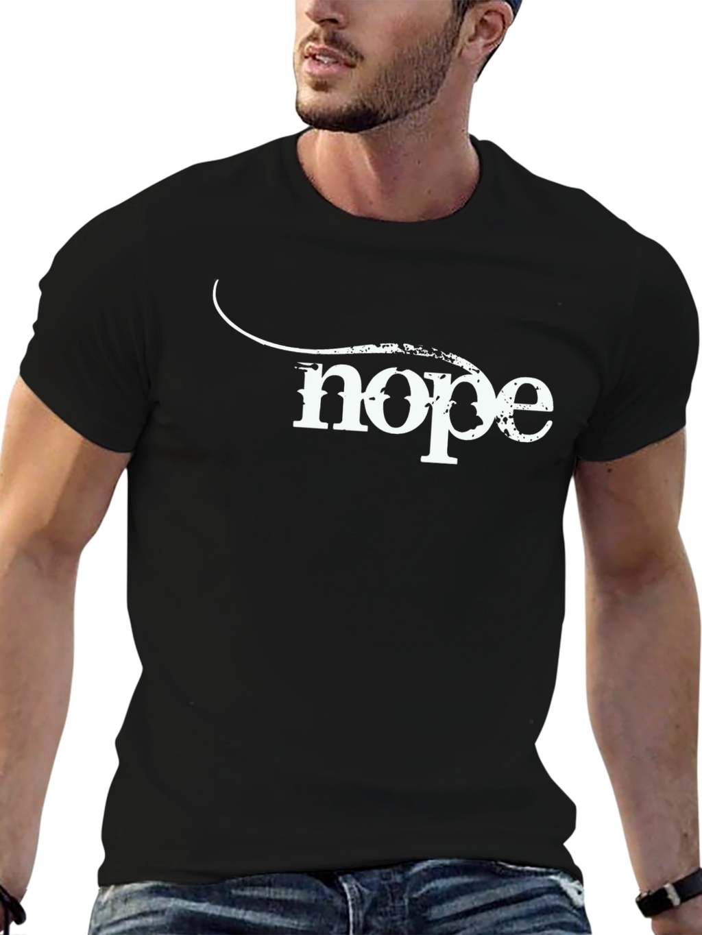 Nope Graphic Tee - Funny Sarcastic Mens T-Shirt