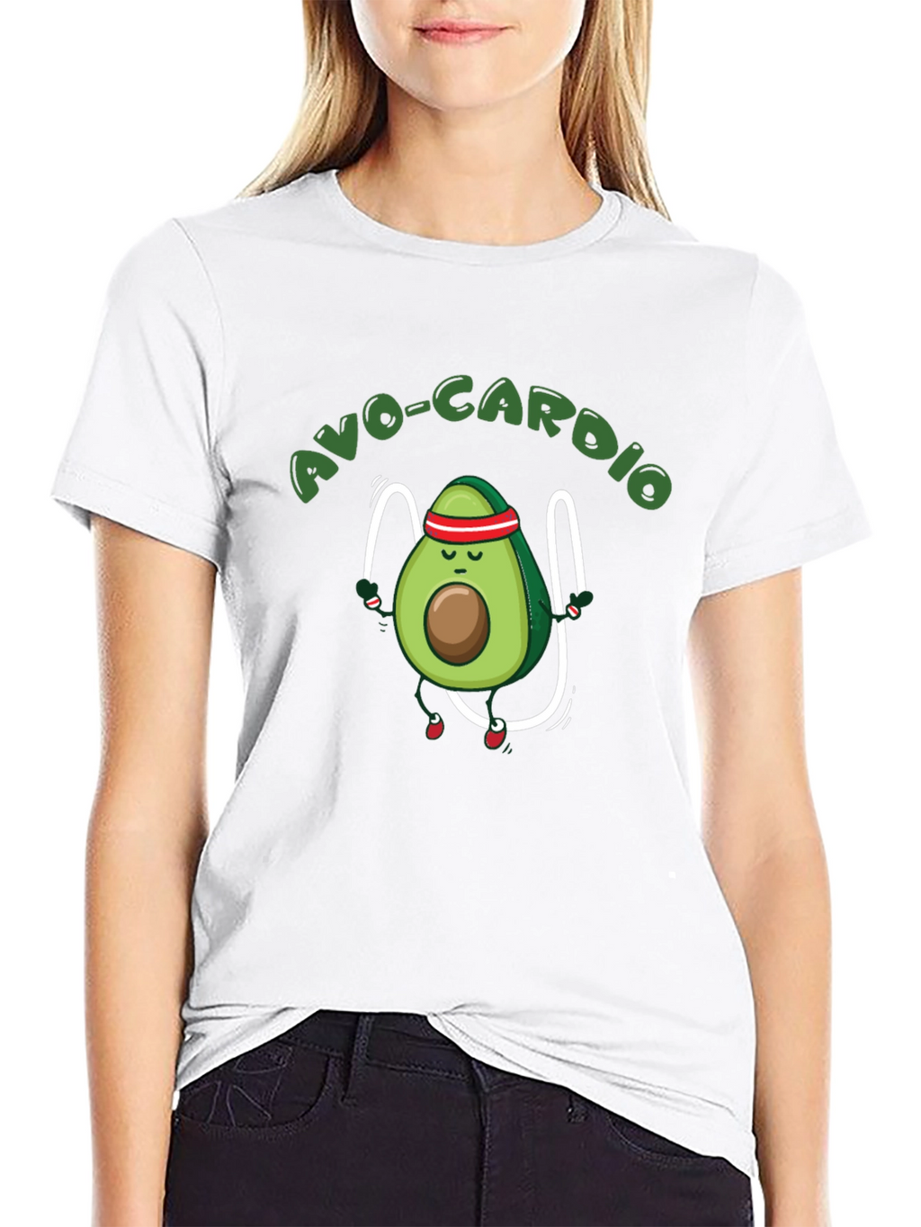 Avo-Cardio Avocado Workout Graphic Tee