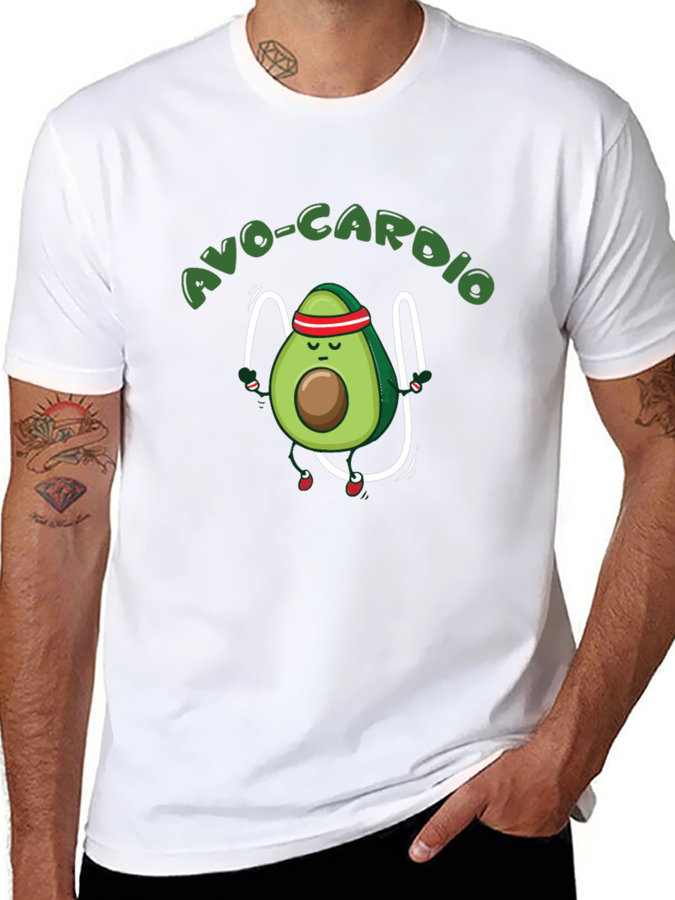 Avo-Cardio Avocado Workout Graphic Tee