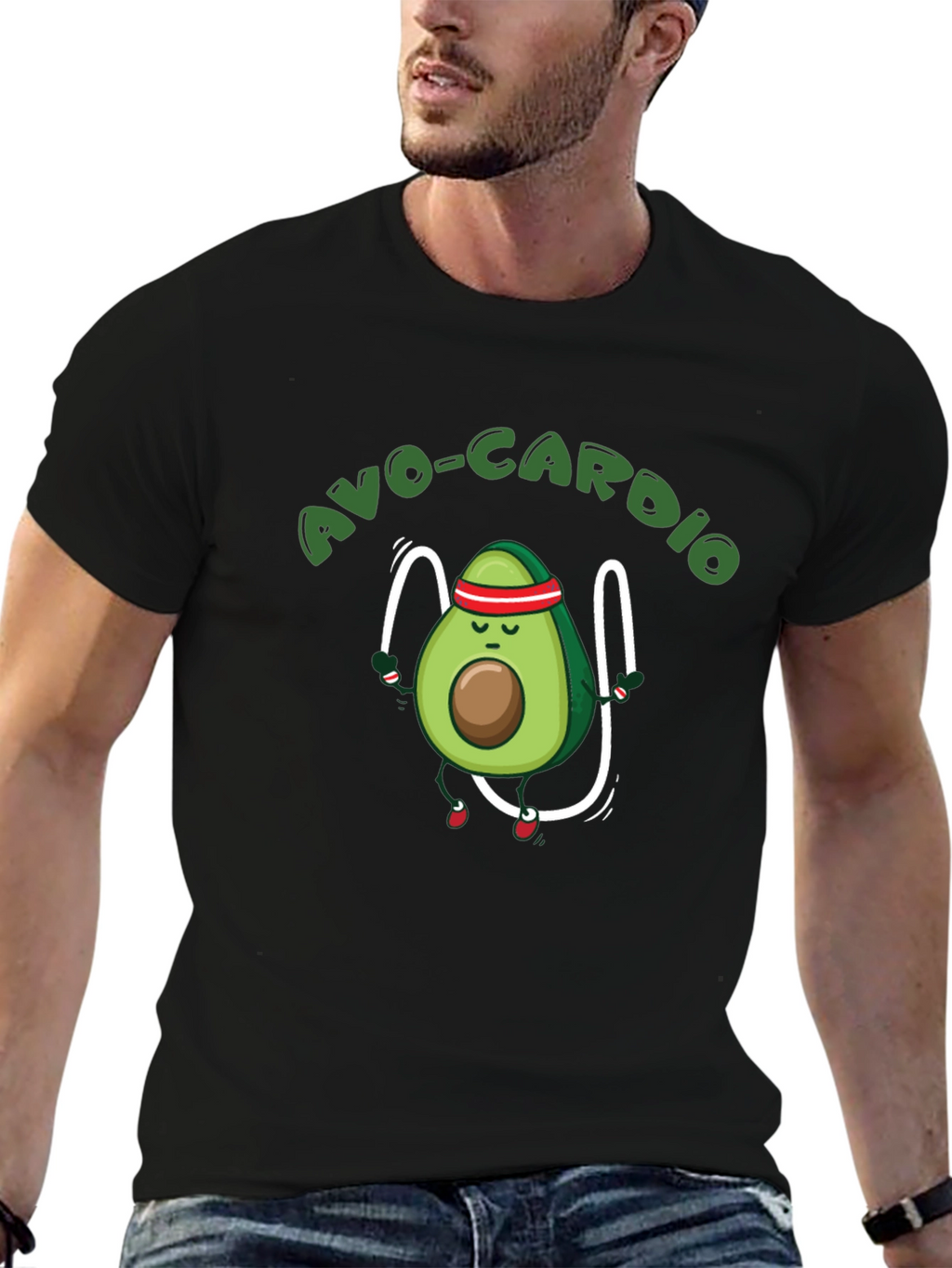 Avo-Cardio Avocado Workout Graphic Tee
