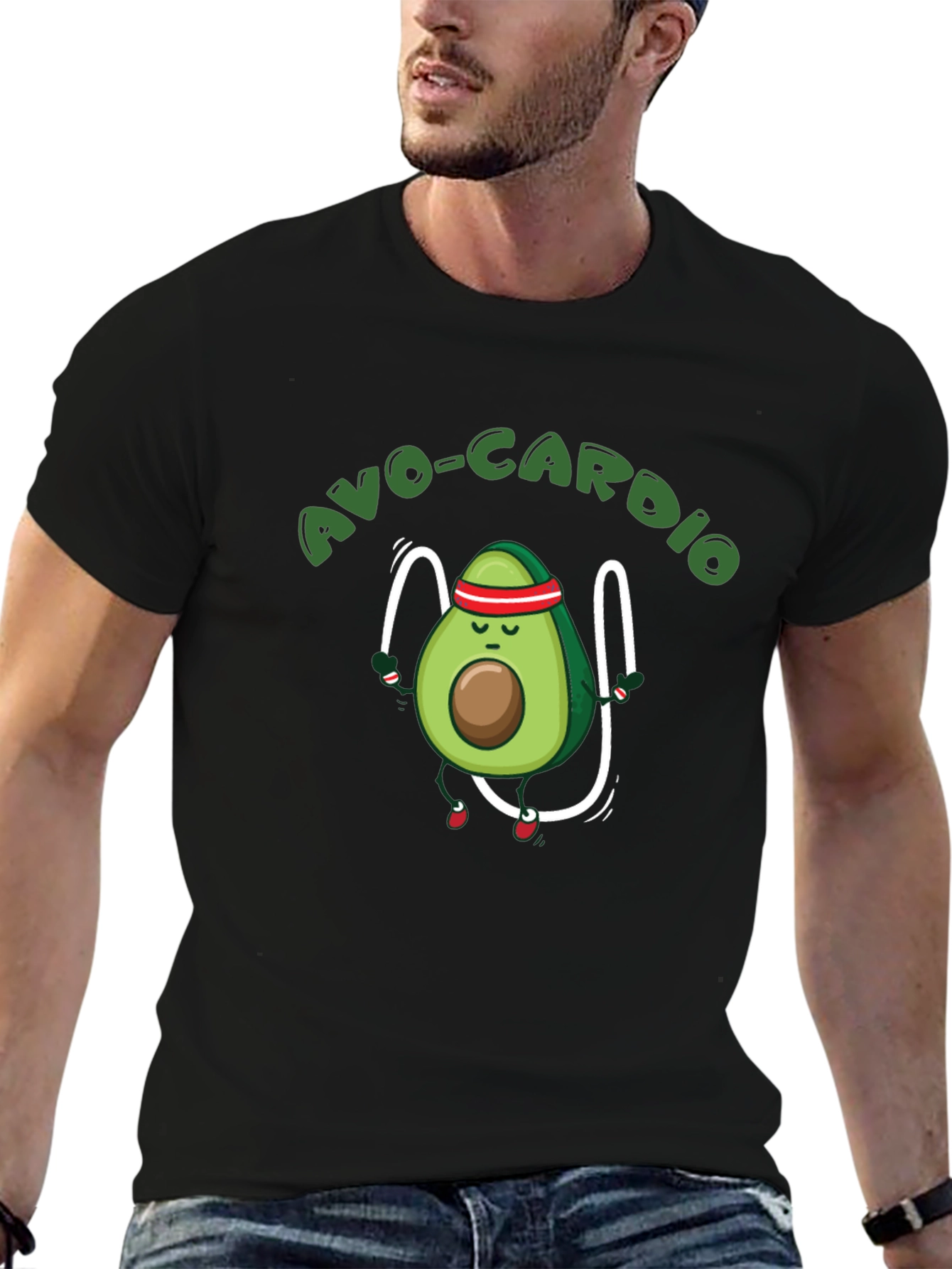 Avo-Cardio Avocado Workout Graphic Tee
