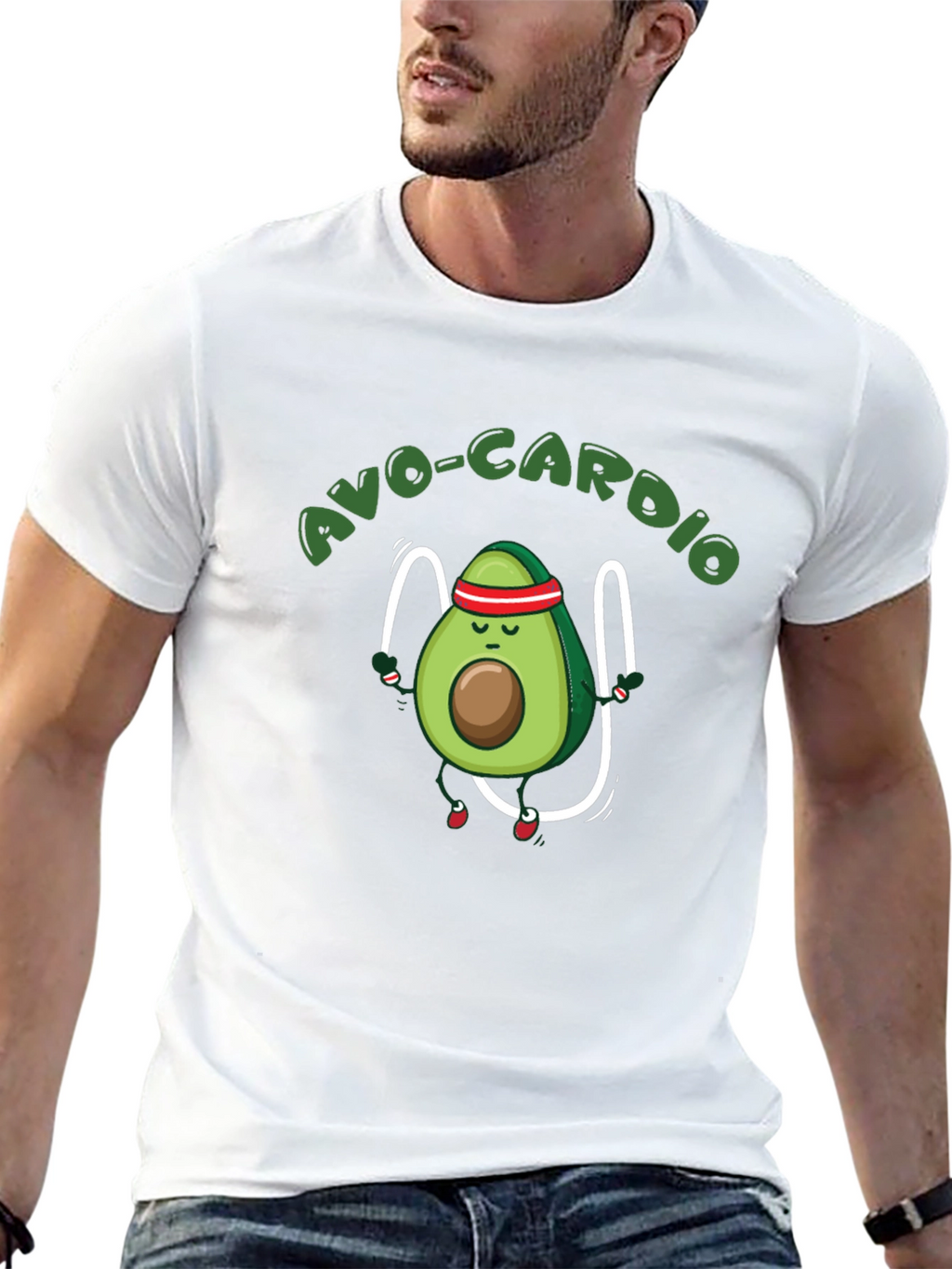Avo-Cardio Avocado Workout Graphic Tee
