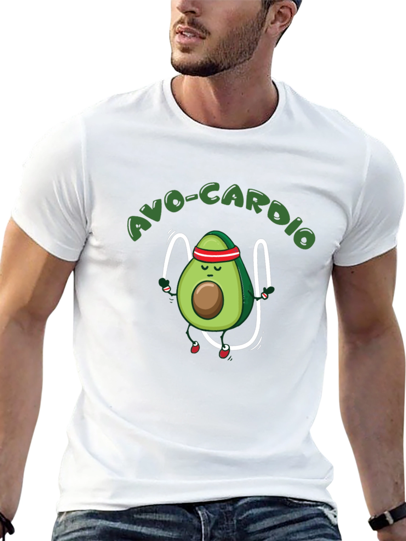 Avo-Cardio Avocado Workout Graphic Tee