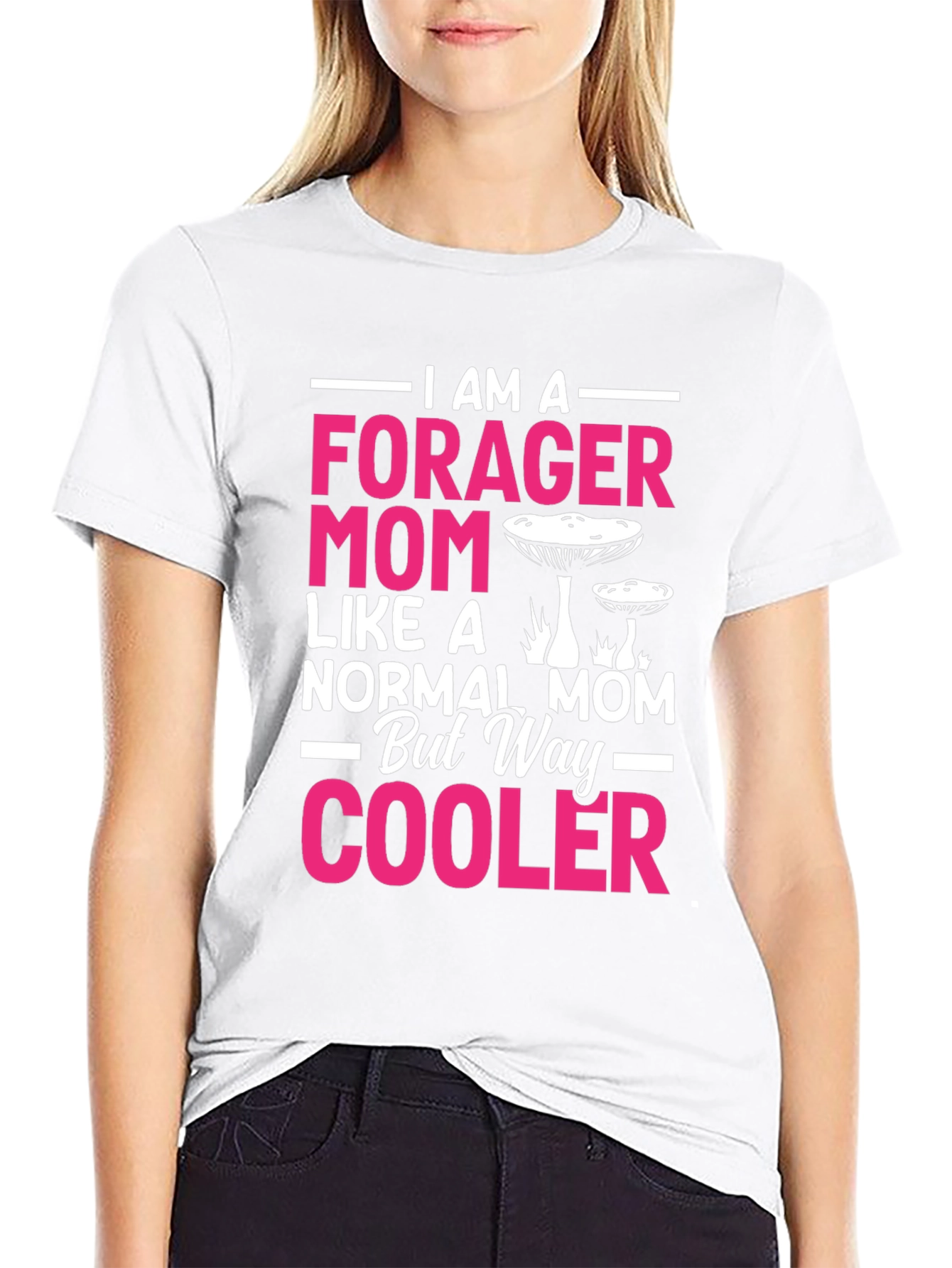 Forager Mom T-Shirt - Mushroom Graphic Tee