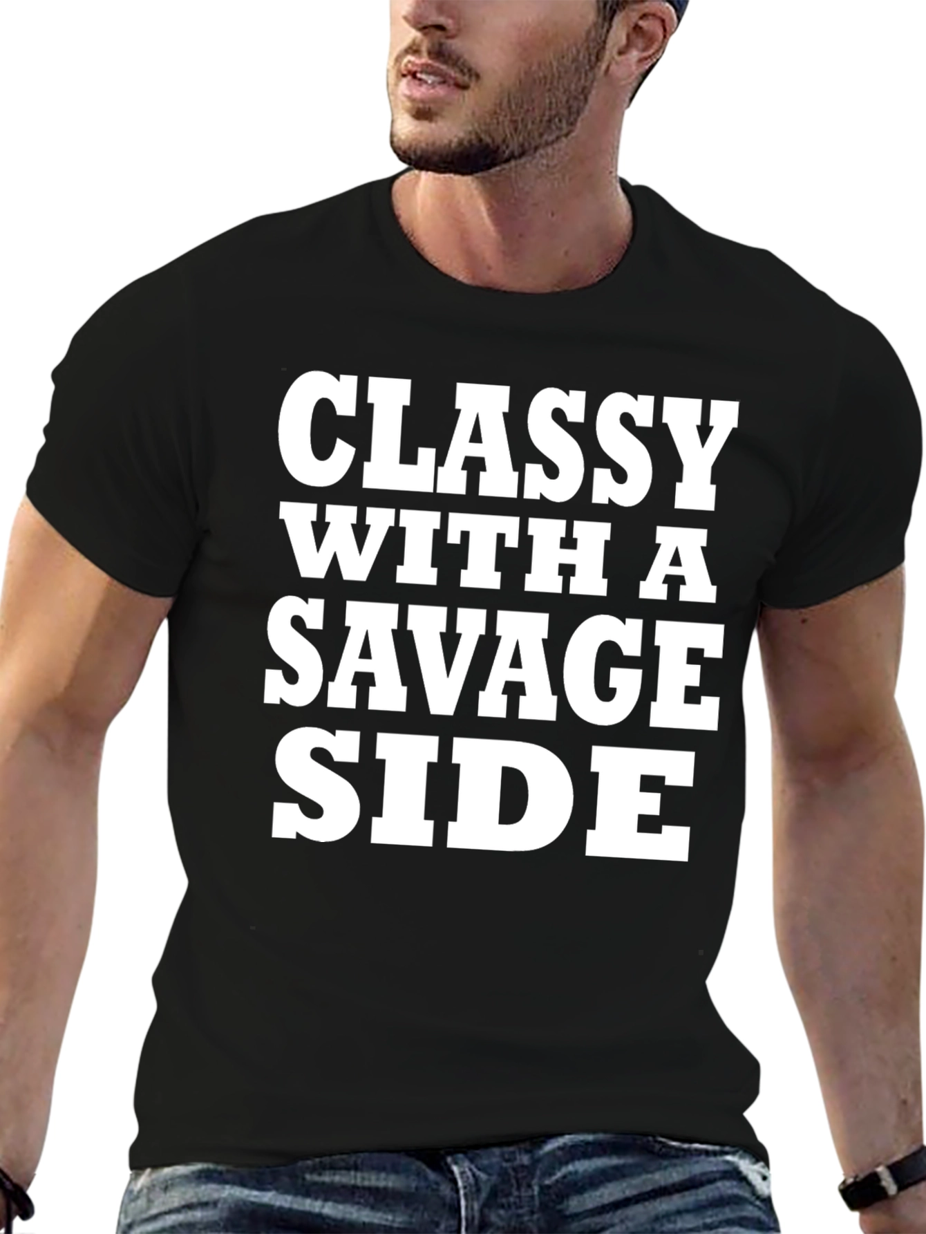 Classy With A Savage Side Black T-Shirt