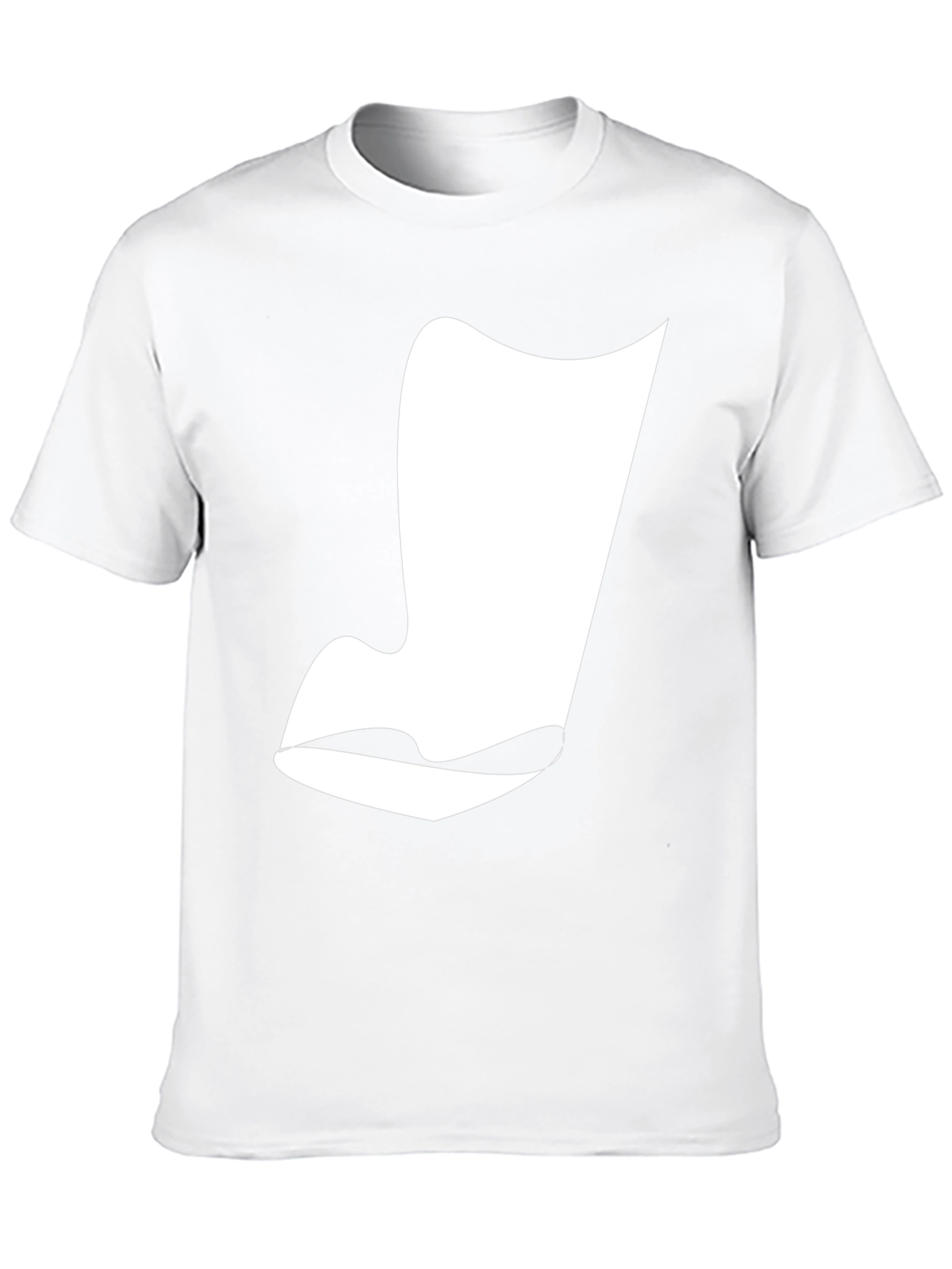 Abstract Face Graphic Tee - Modern Black T-Shirt
