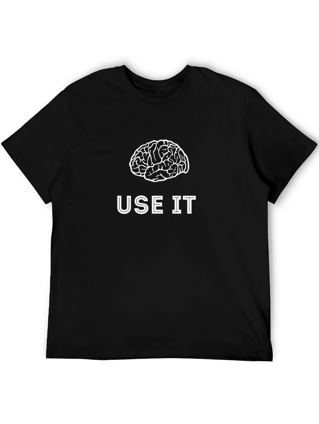 Use It Brain T-Shirt - Mens Black Graphic Tee