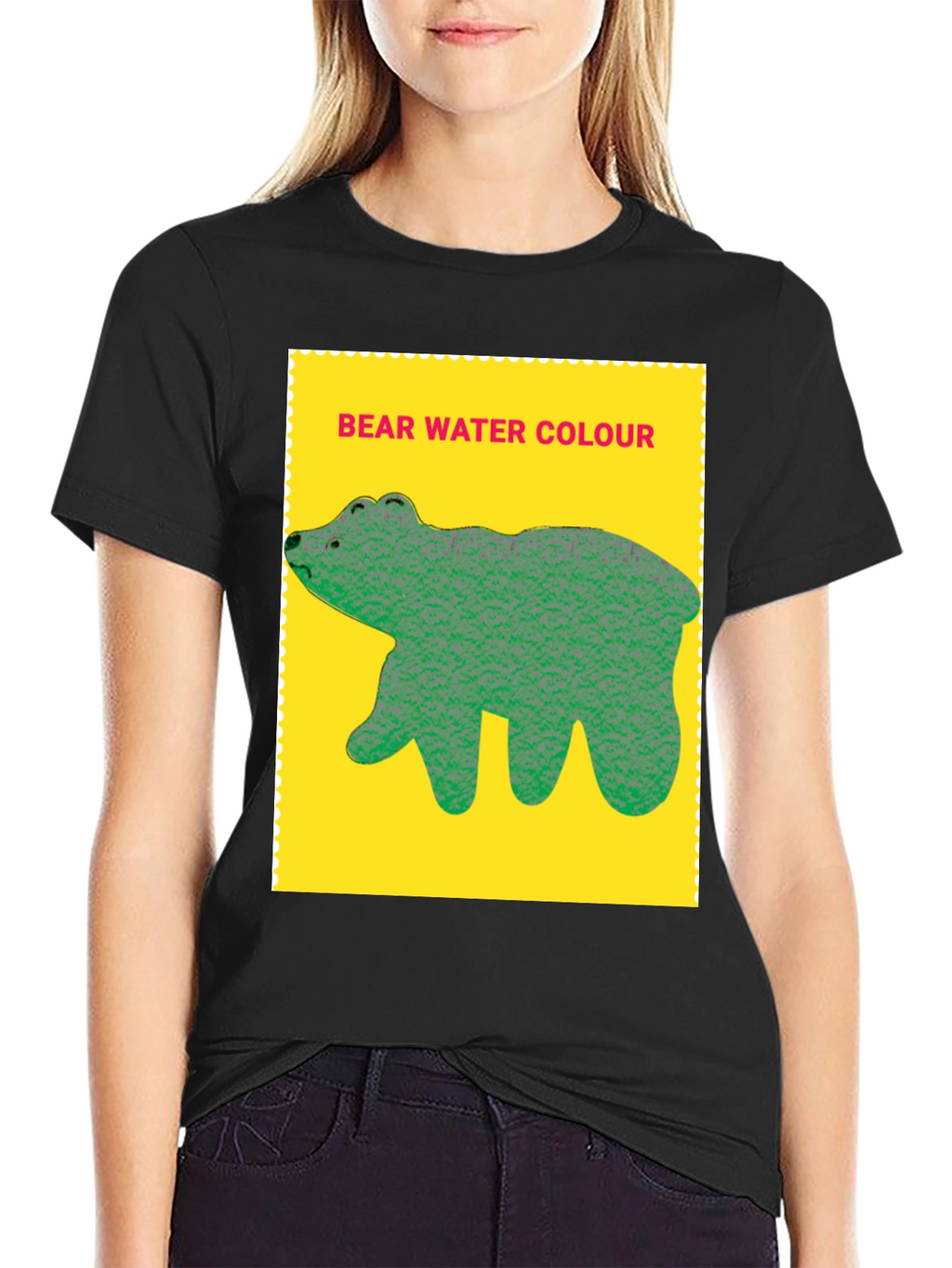 Bear Water Colour T-shirt