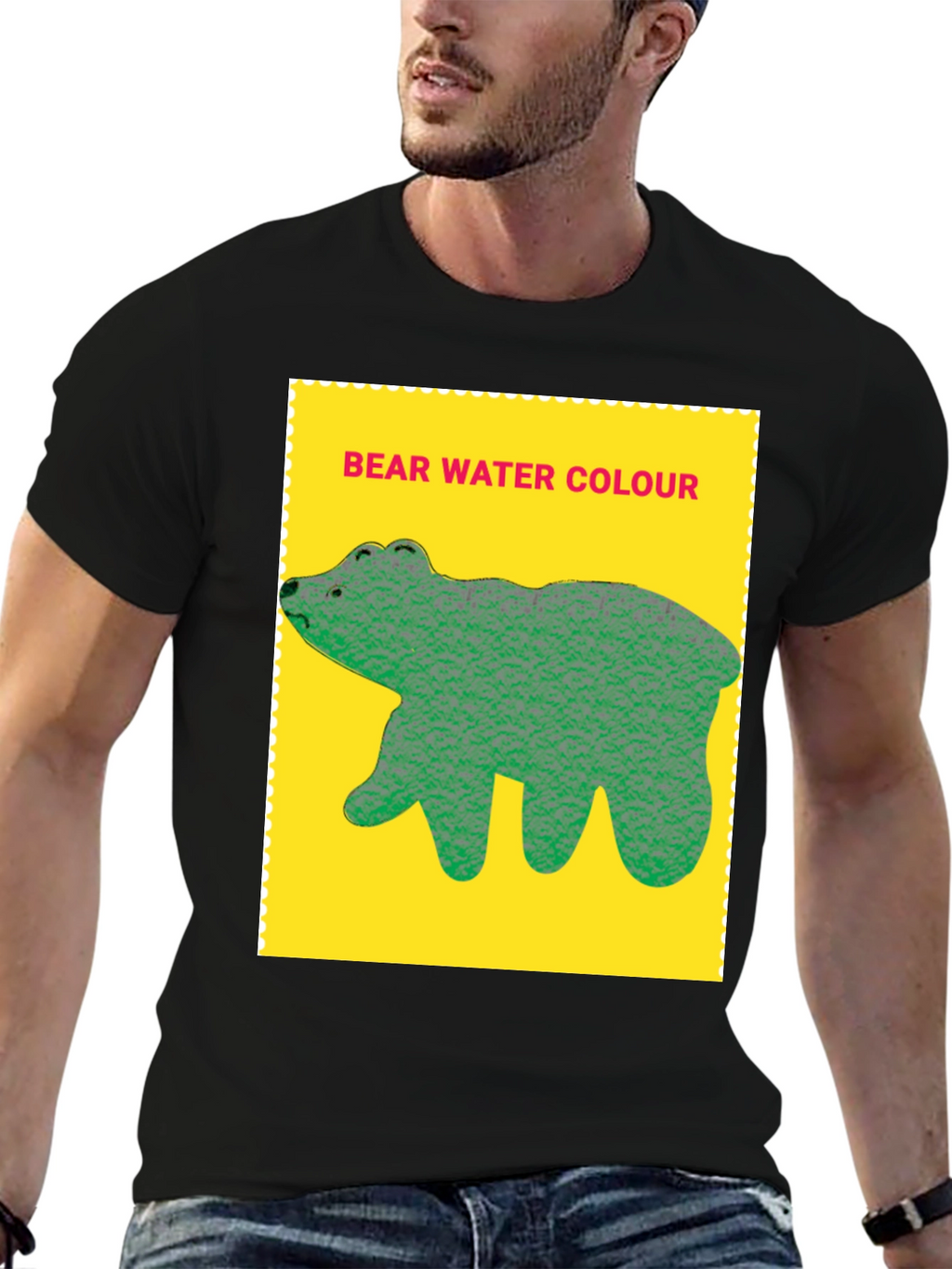 Bear Water Colour T-shirt