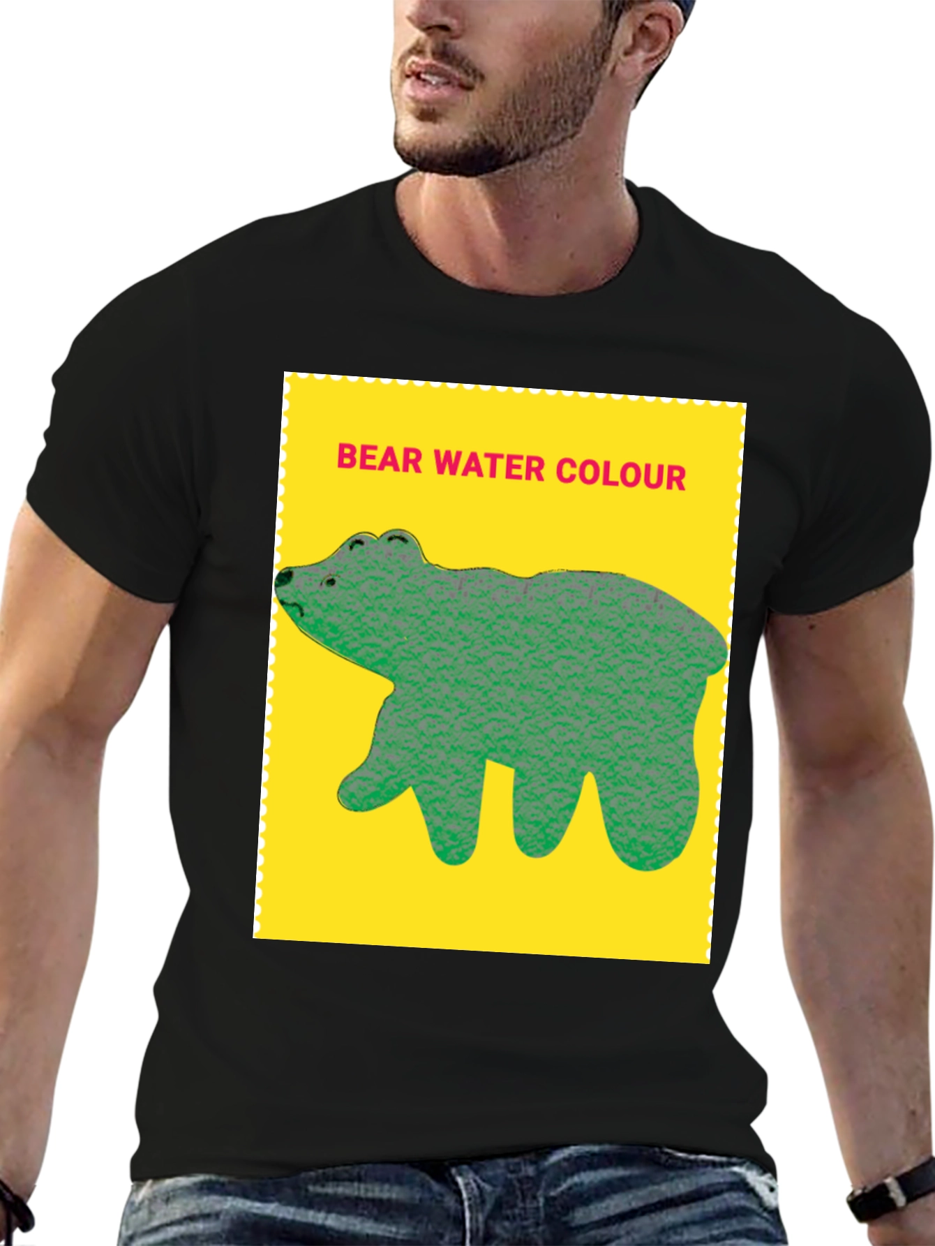 Bear Water Colour T-shirt