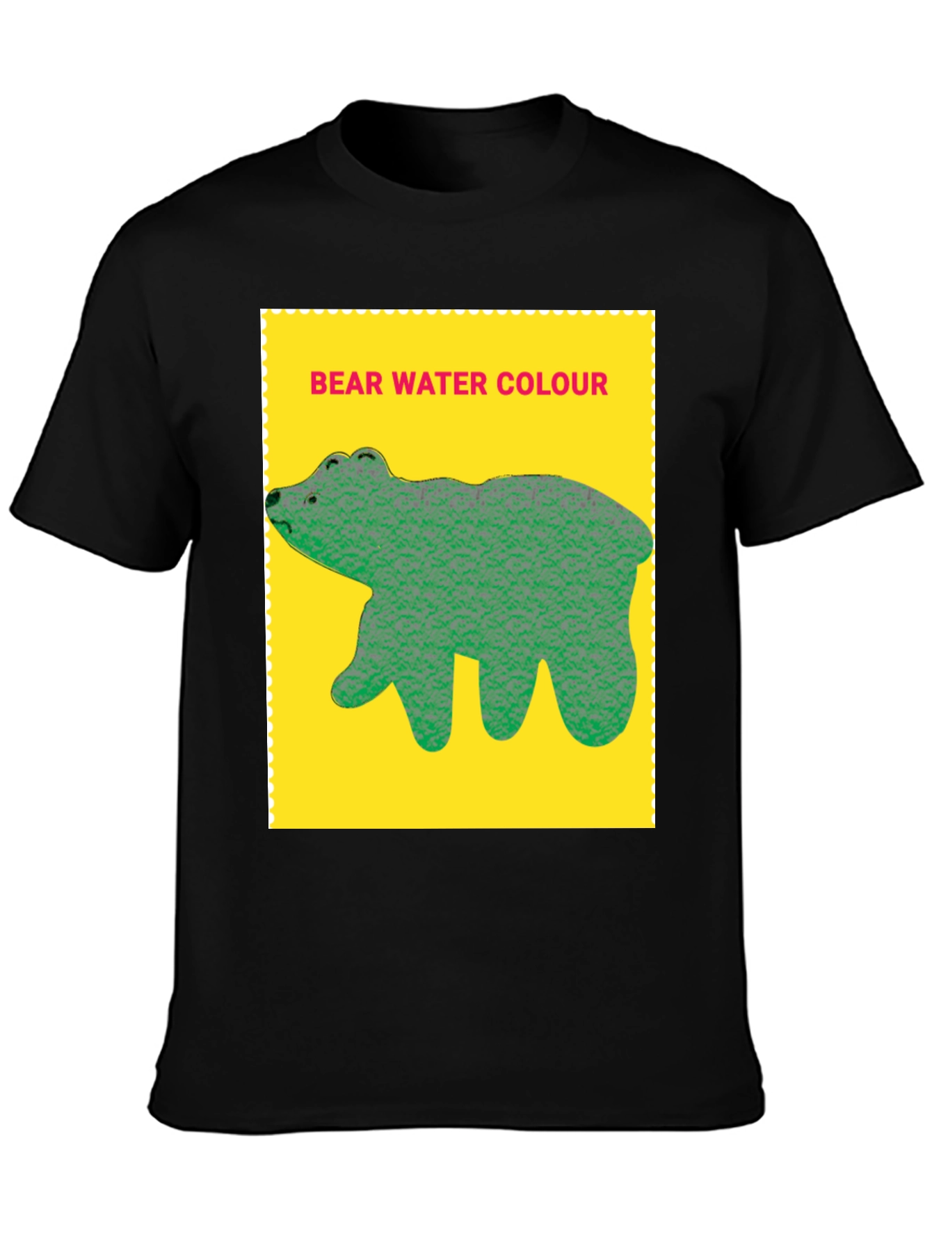 Bear Water Colour T-shirt