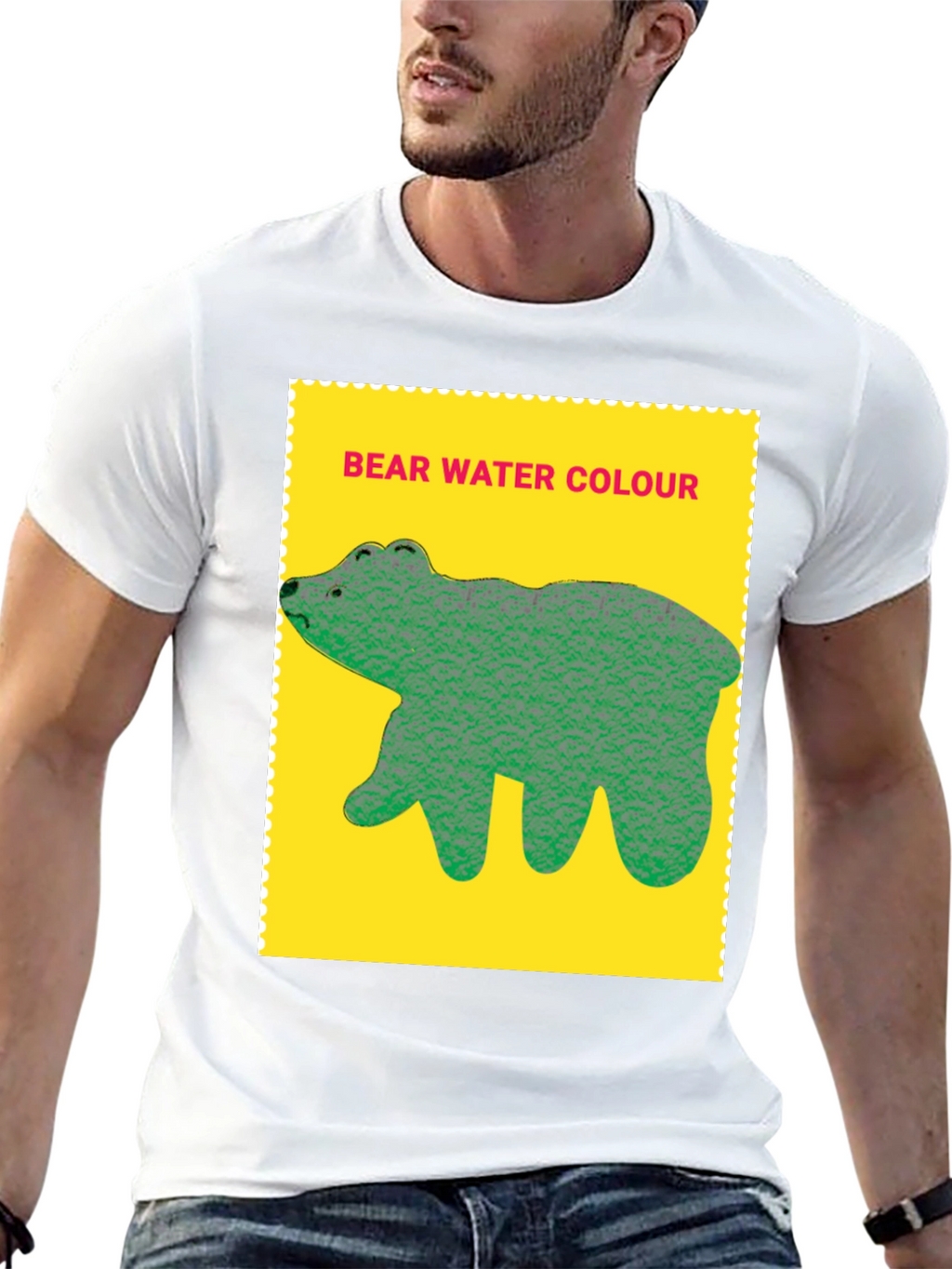 Bear Water Colour T-shirt