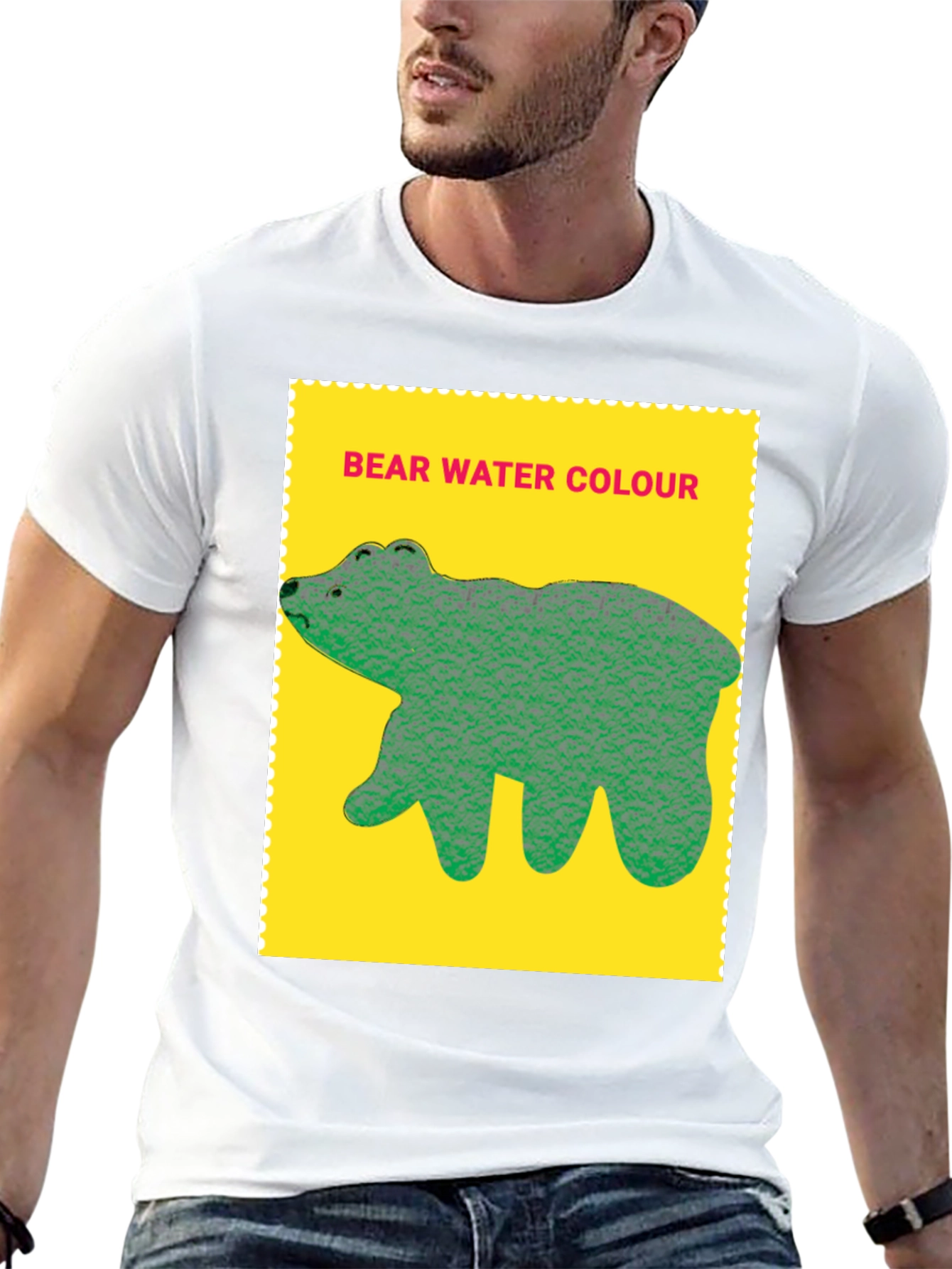 Bear Water Colour T-shirt