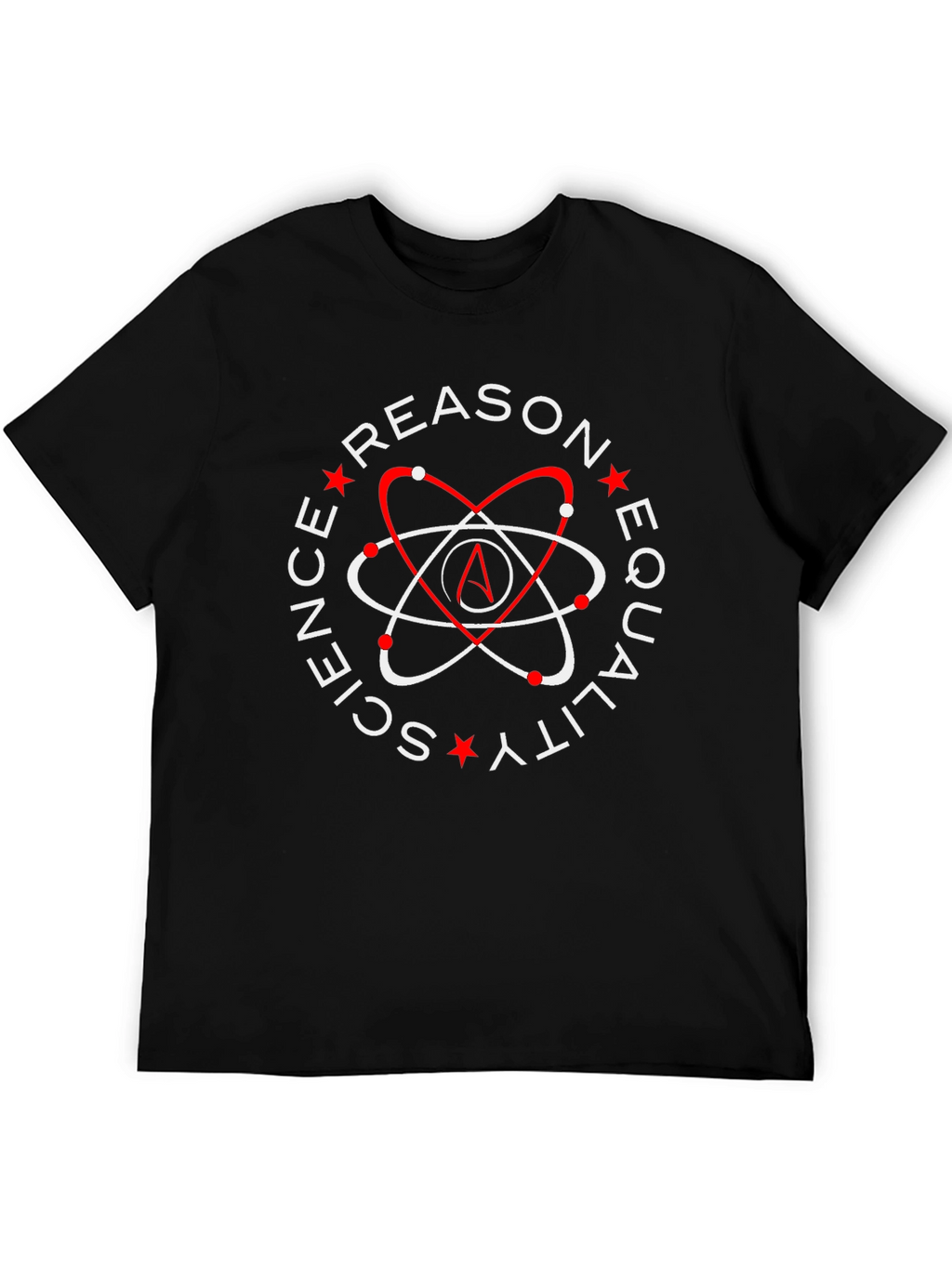 Atheist Symbol T-Shirt - Reason Science Equality Design
