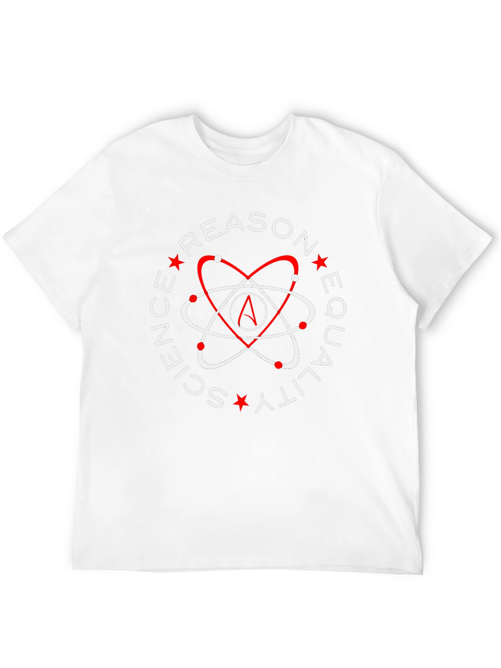 Atheist Symbol T-Shirt - Reason Science Equality Design