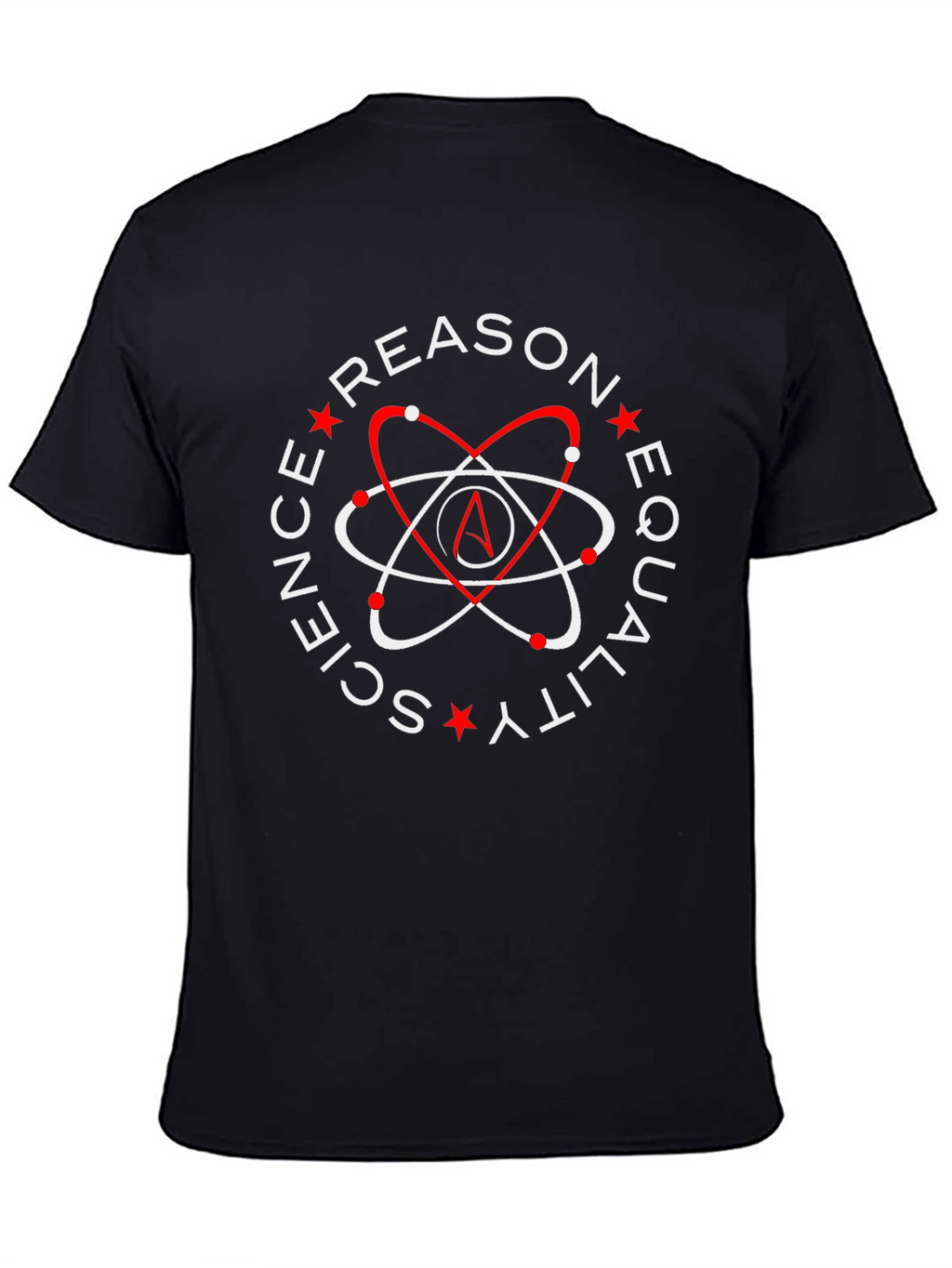 Atheist Symbol T-Shirt - Reason Science Equality Design