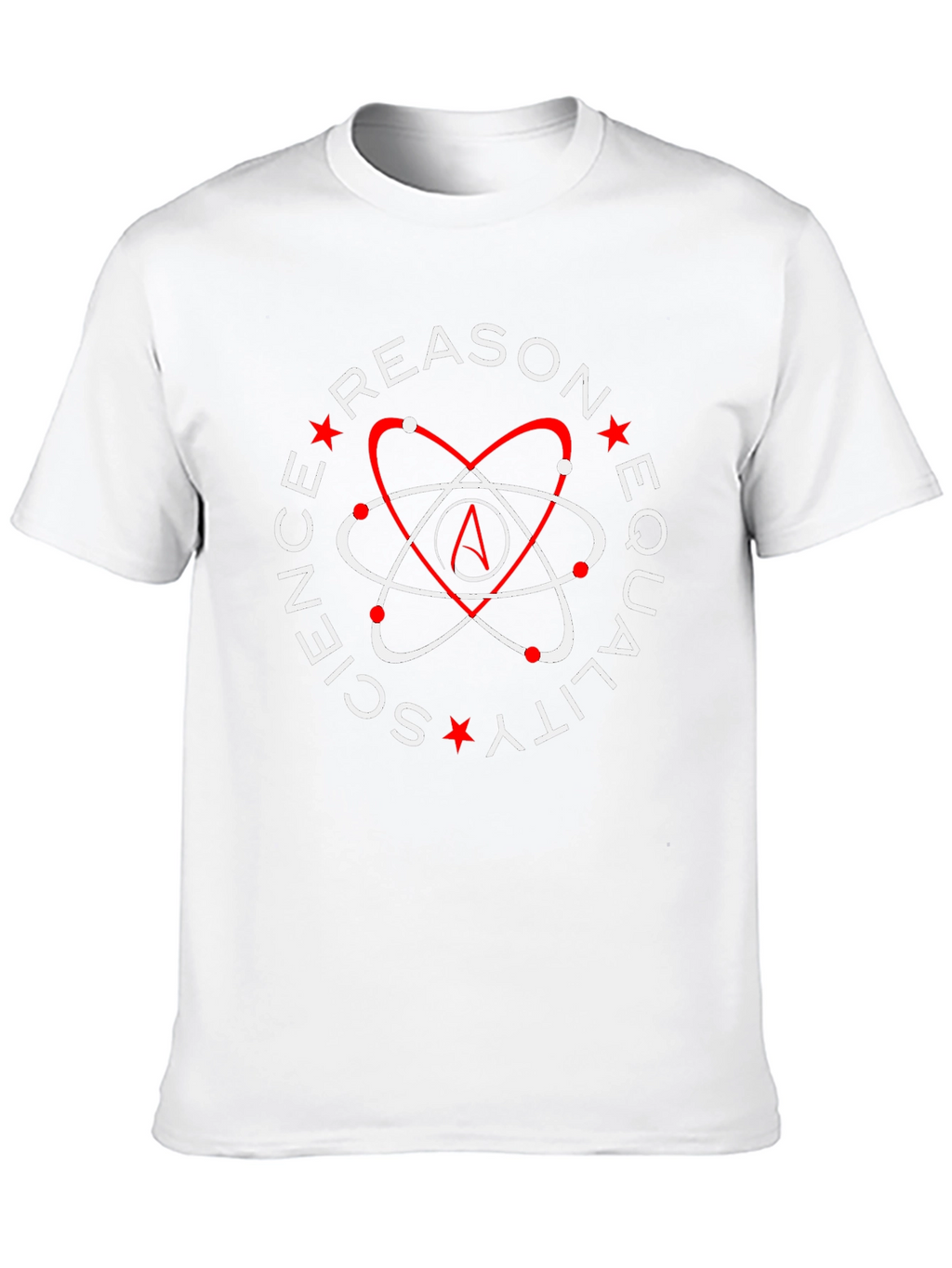 Atheist Symbol T-Shirt - Reason Science Equality Design