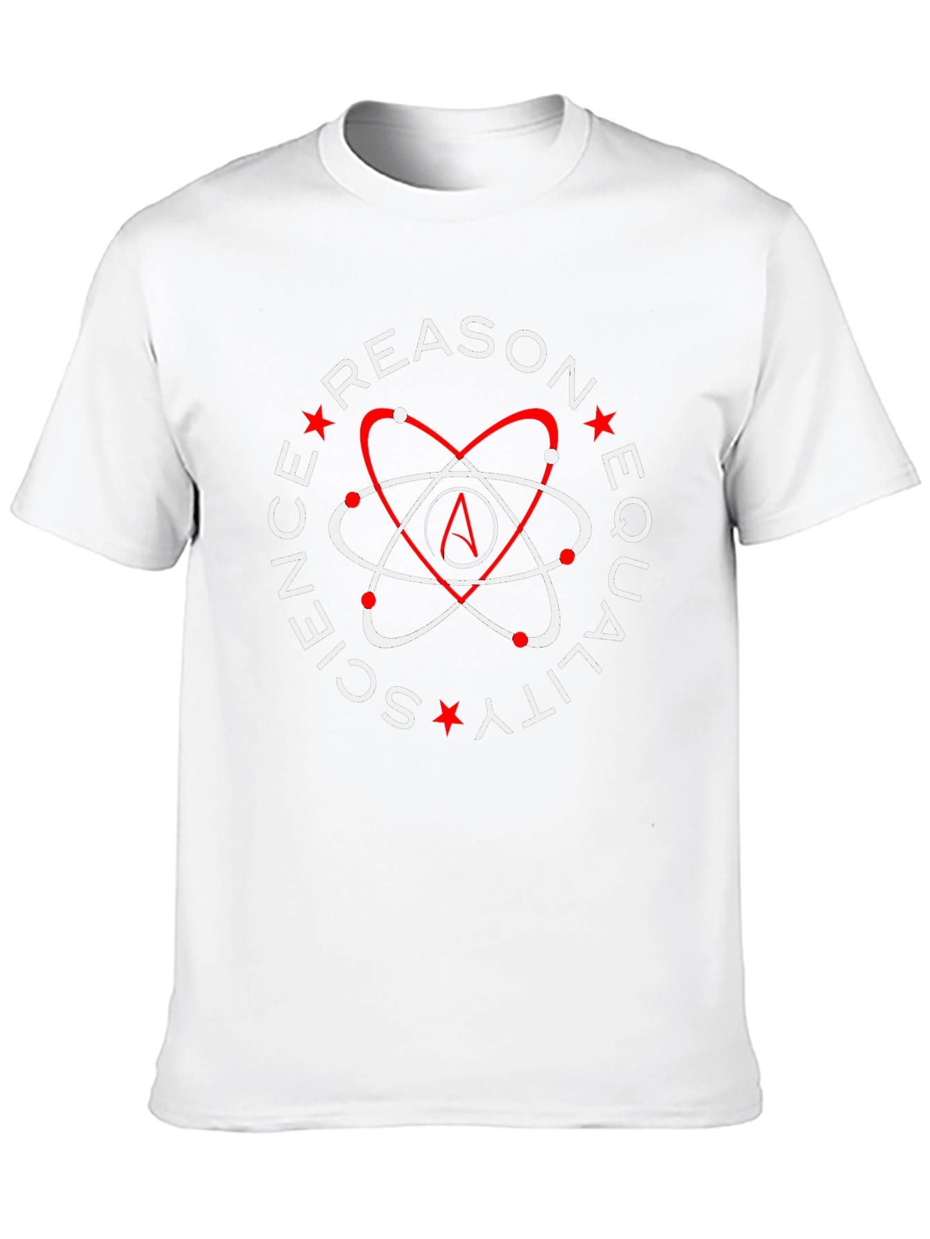 Atheist Symbol T-Shirt - Reason Science Equality Design