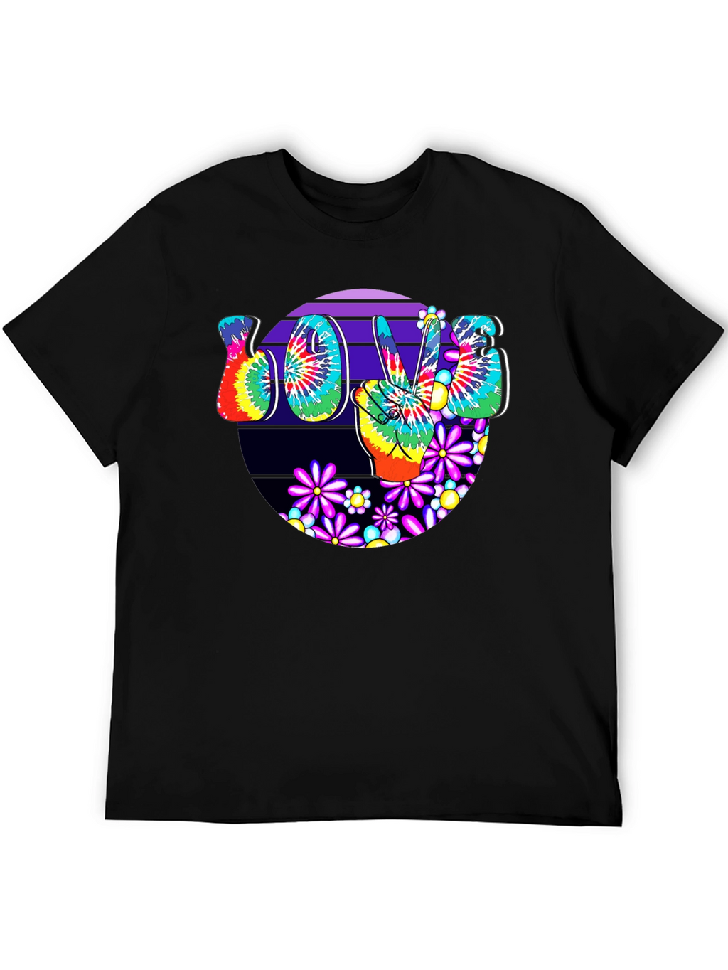 Peace Love Tie-Dye Graphic Tee