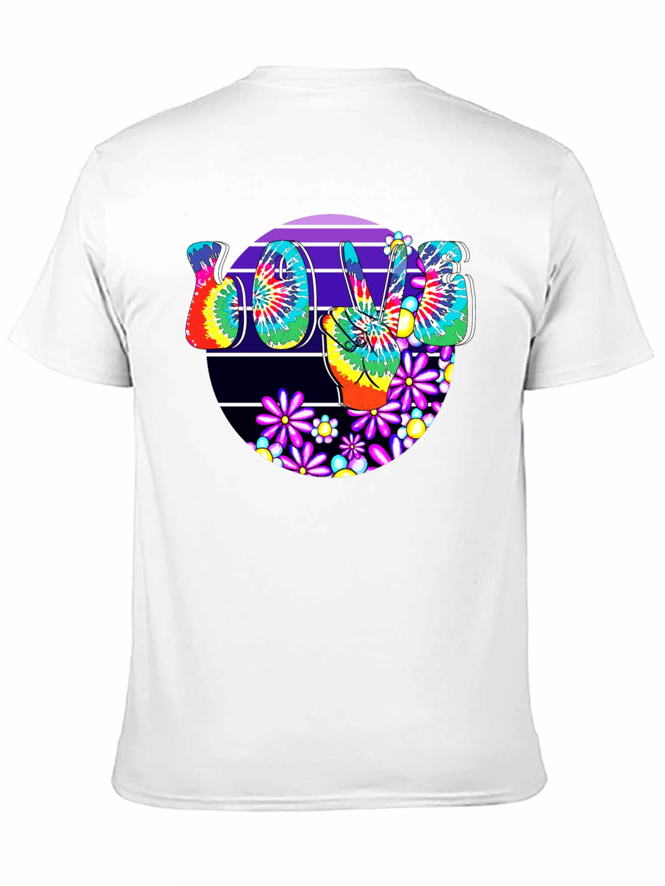 Peace Love Tie-Dye Graphic Tee