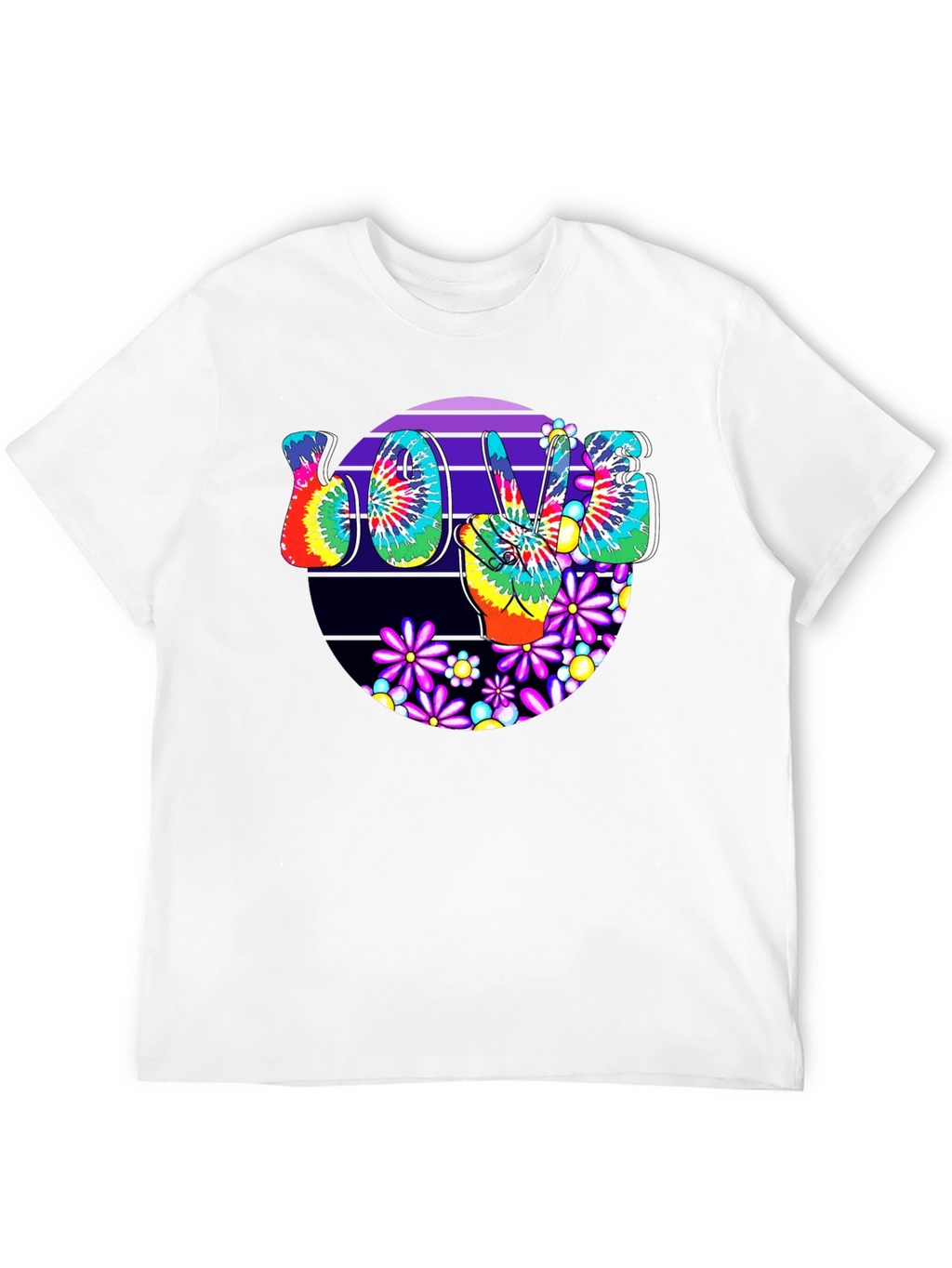 Peace Love Tie-Dye Graphic Tee