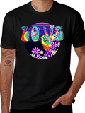 Peace Love Tie-Dye Graphic Tee