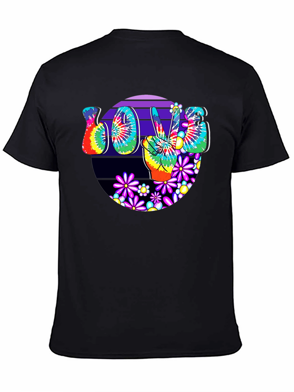 Peace Love Tie-Dye Graphic Tee