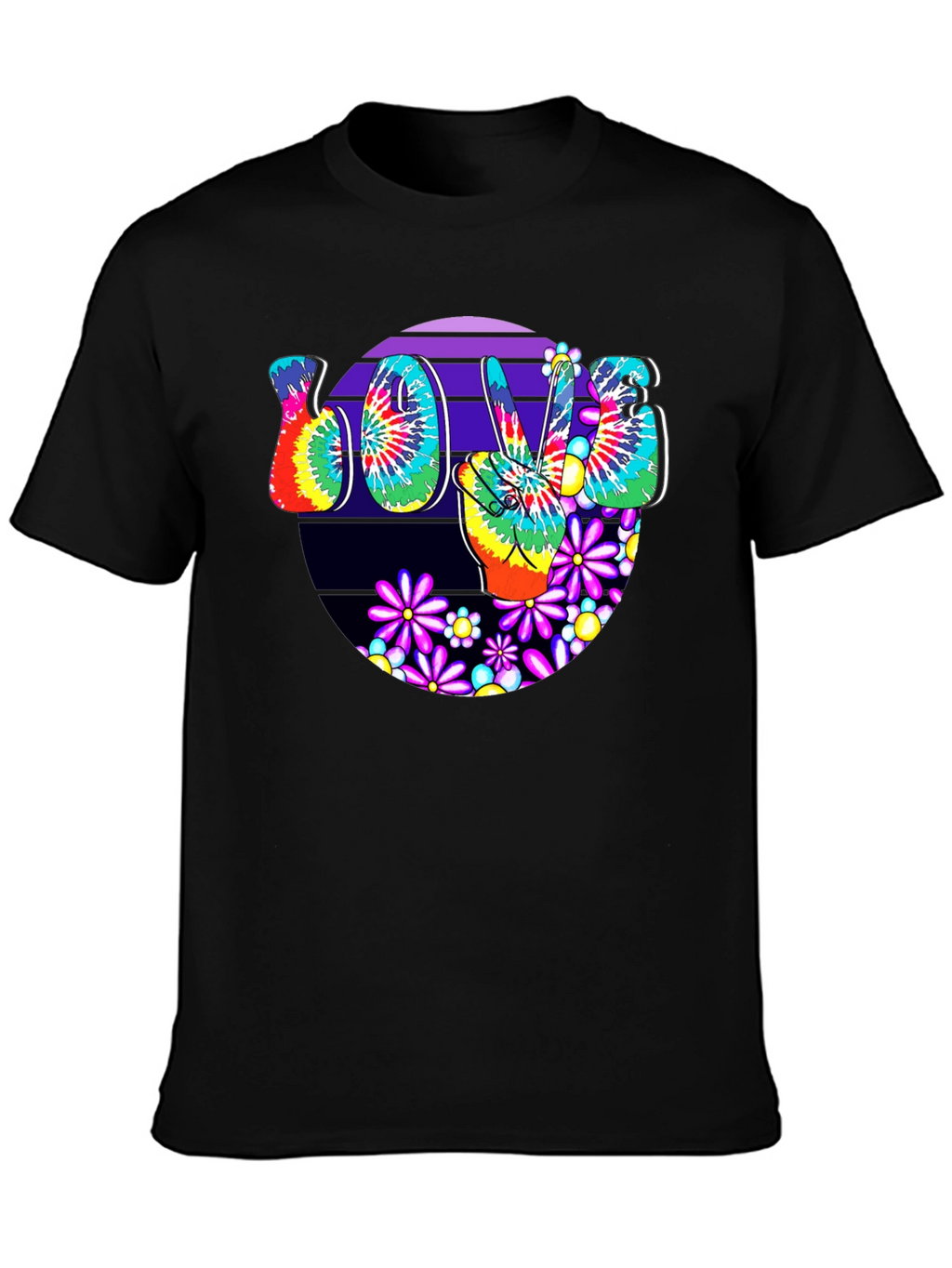 Peace Love Tie-Dye Graphic Tee