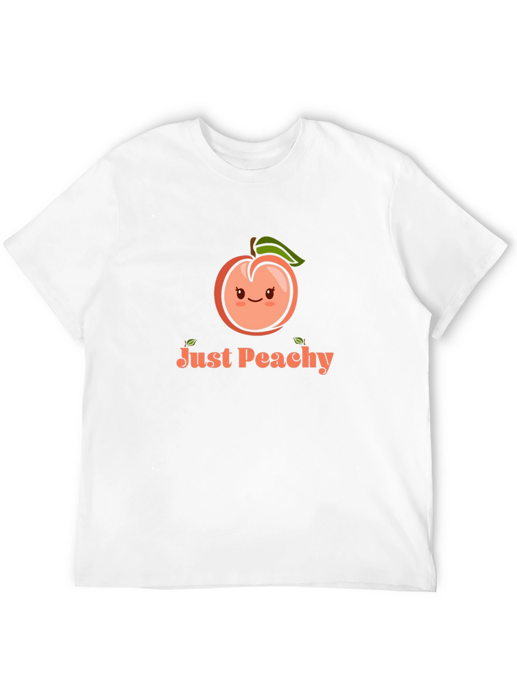 Just Peachy Graphic Tee - Black Cotton T-Shirt