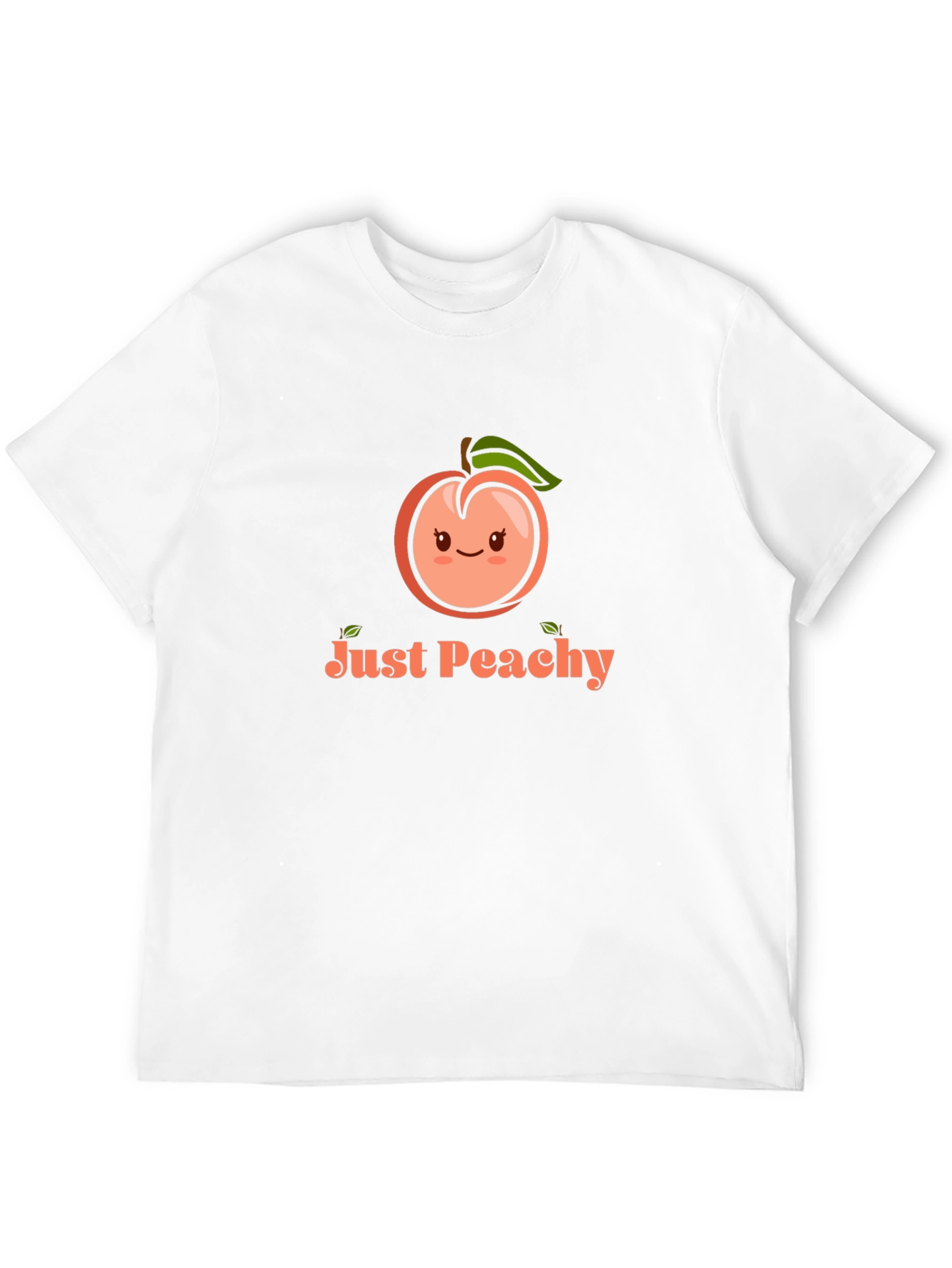 Just Peachy Graphic Tee - Black Cotton T-Shirt